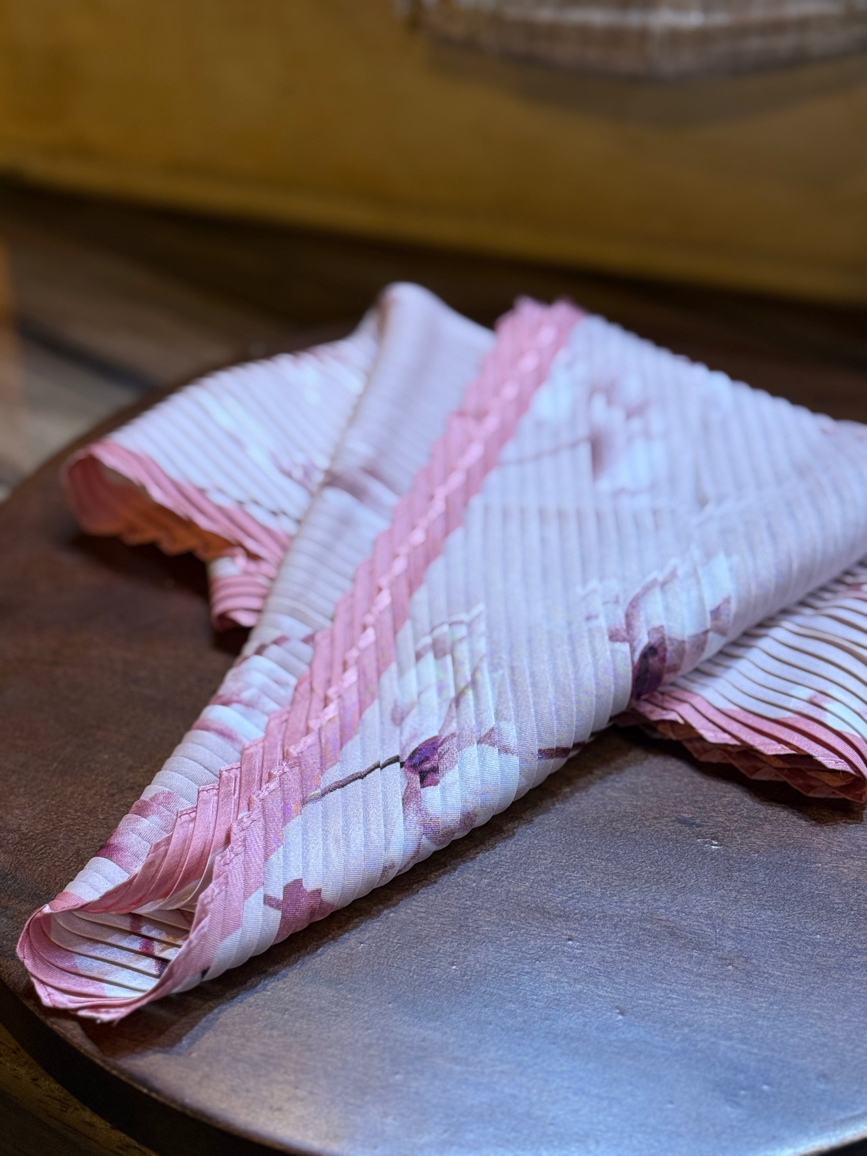 Rosie Floral Pleated Scarf