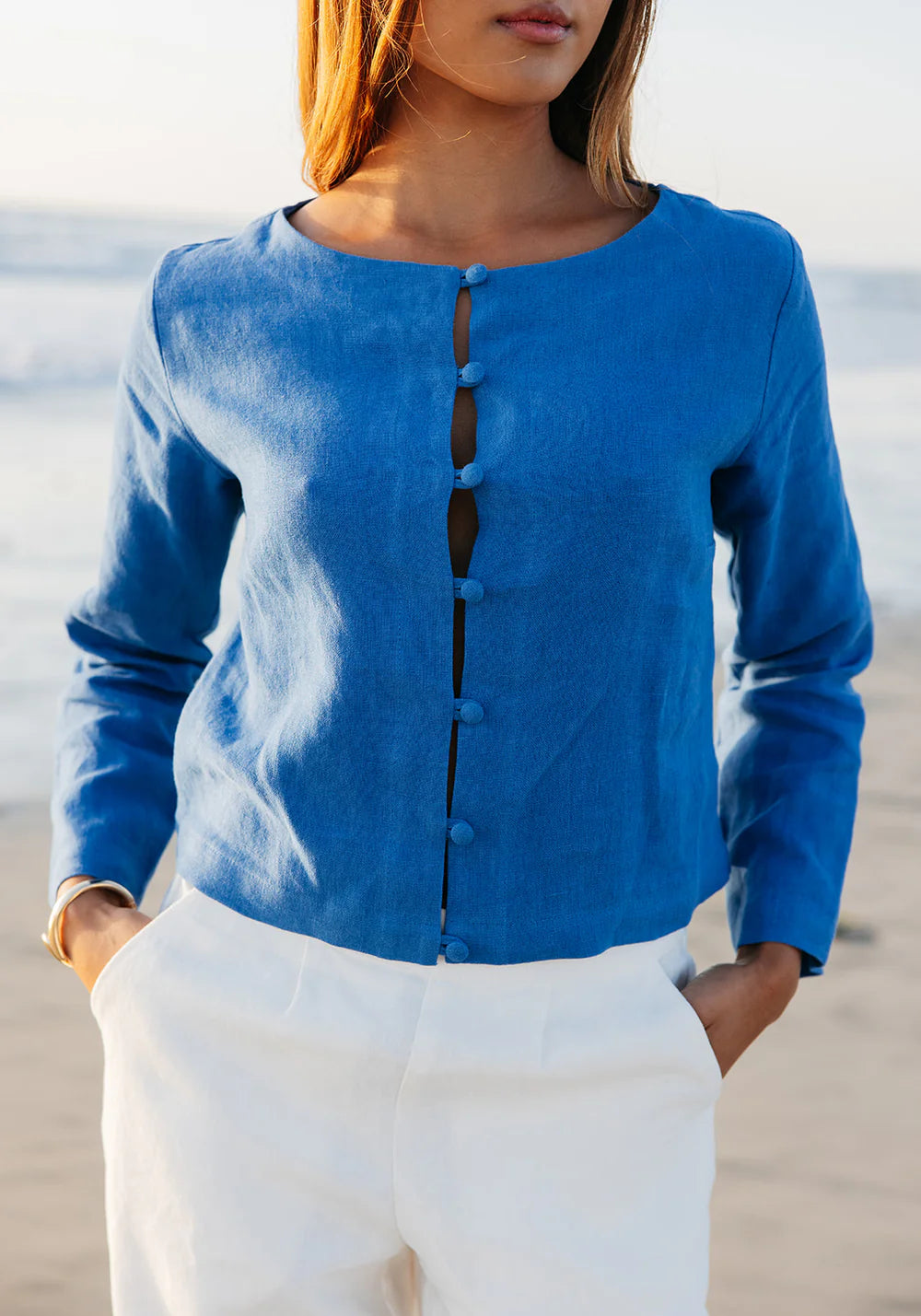 Blue Bessette Linen