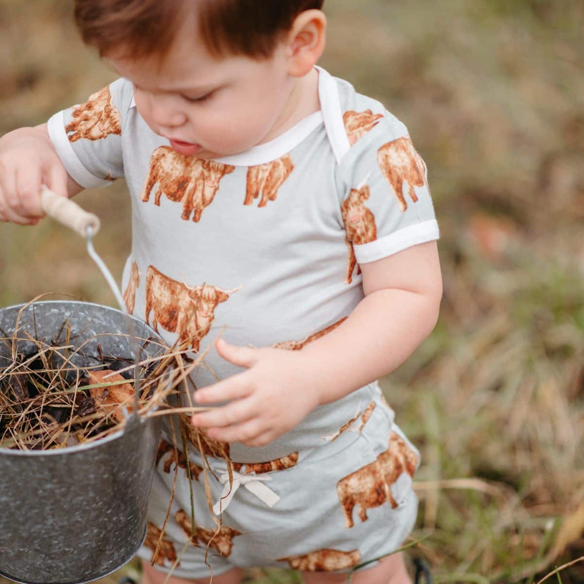 Highland Cow Bamboo One Piece