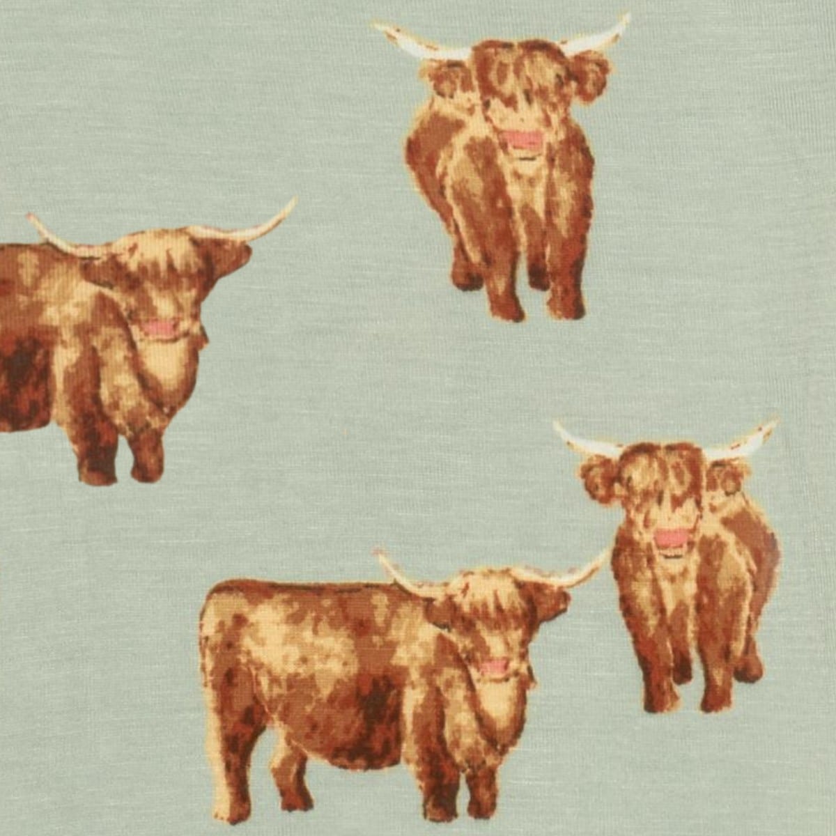 Highland Cow Bamboo One Piece