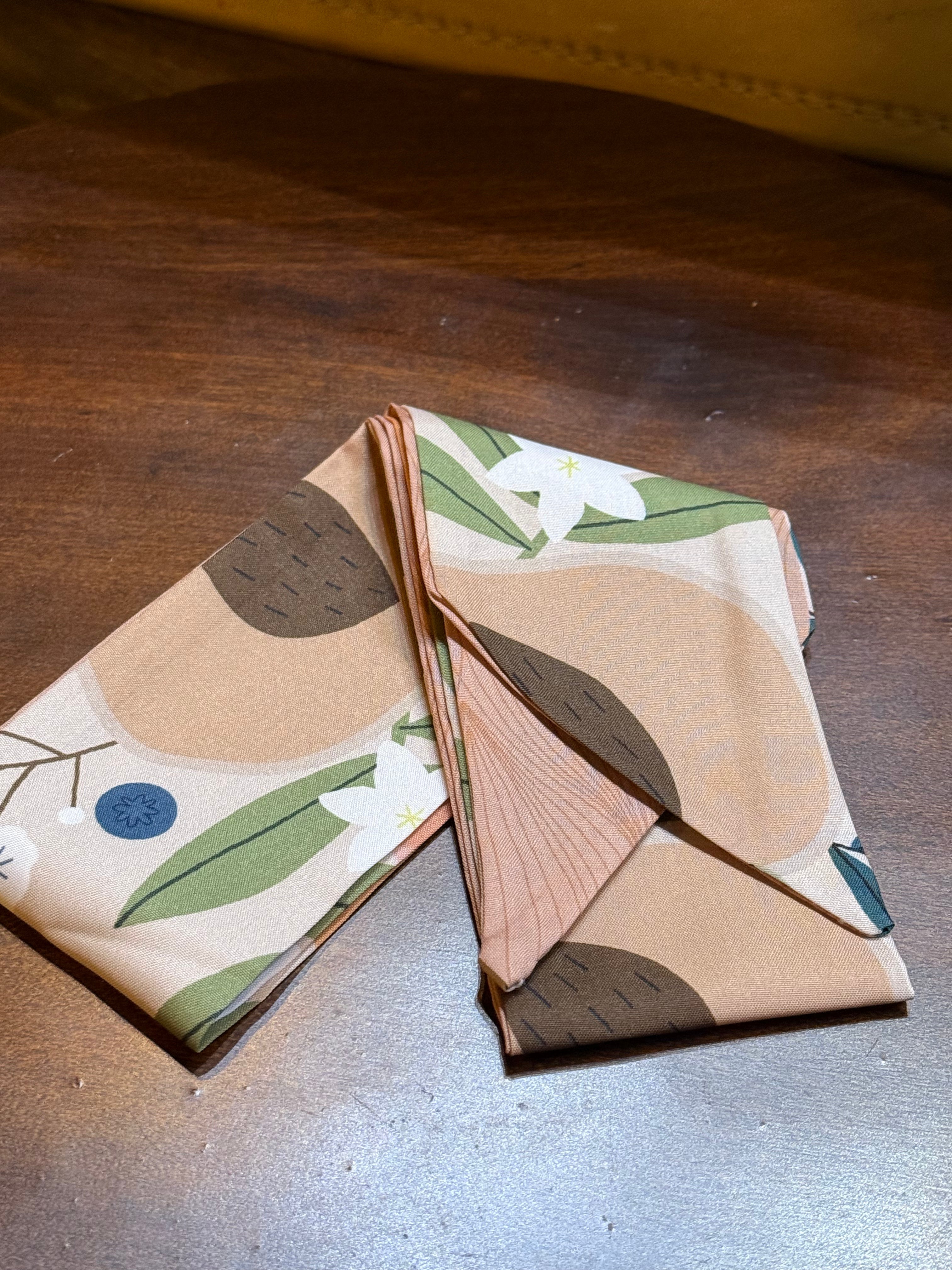 Beige Walnut Skinny Scarf