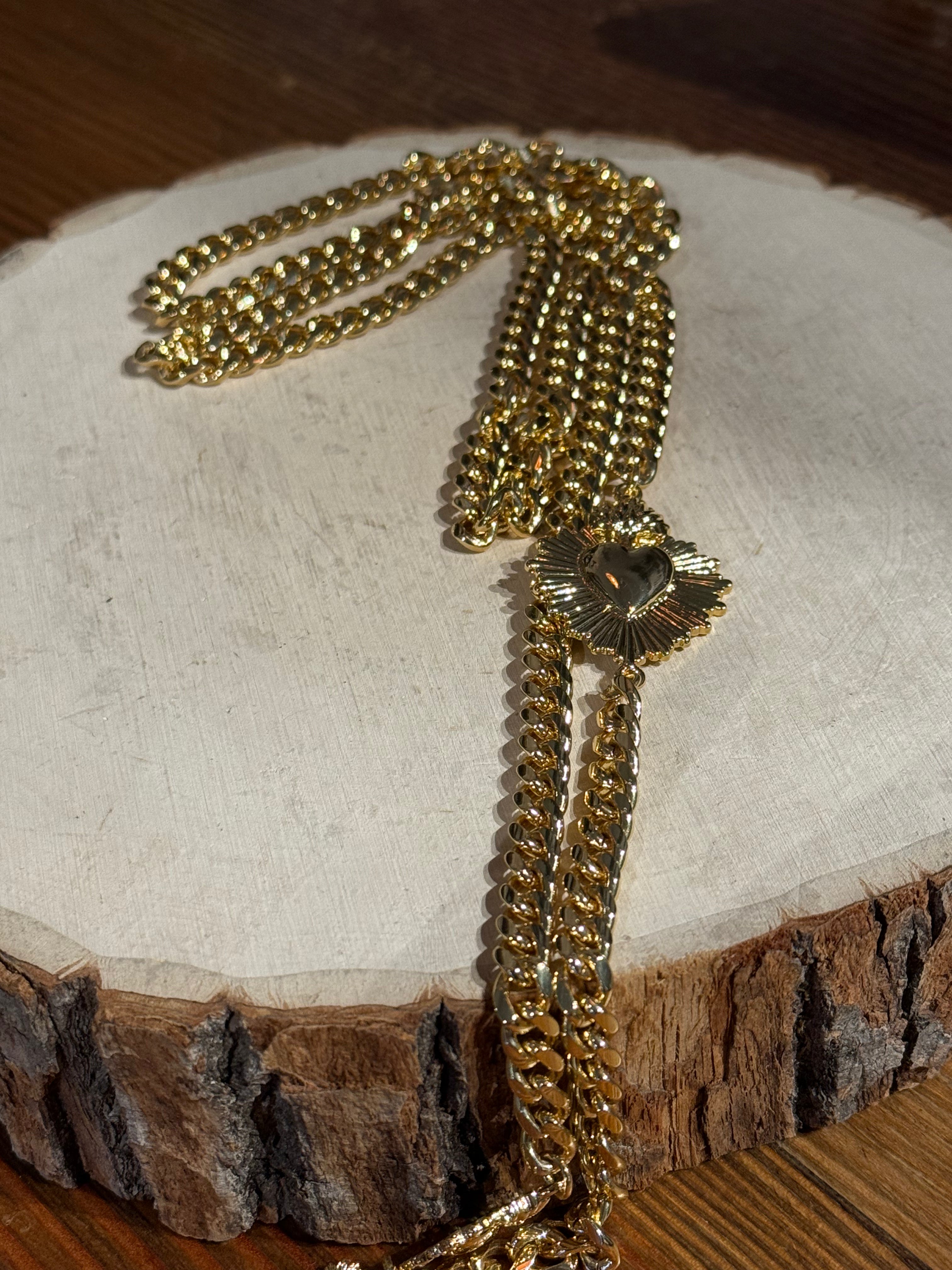Gold Sacred Heart Chain