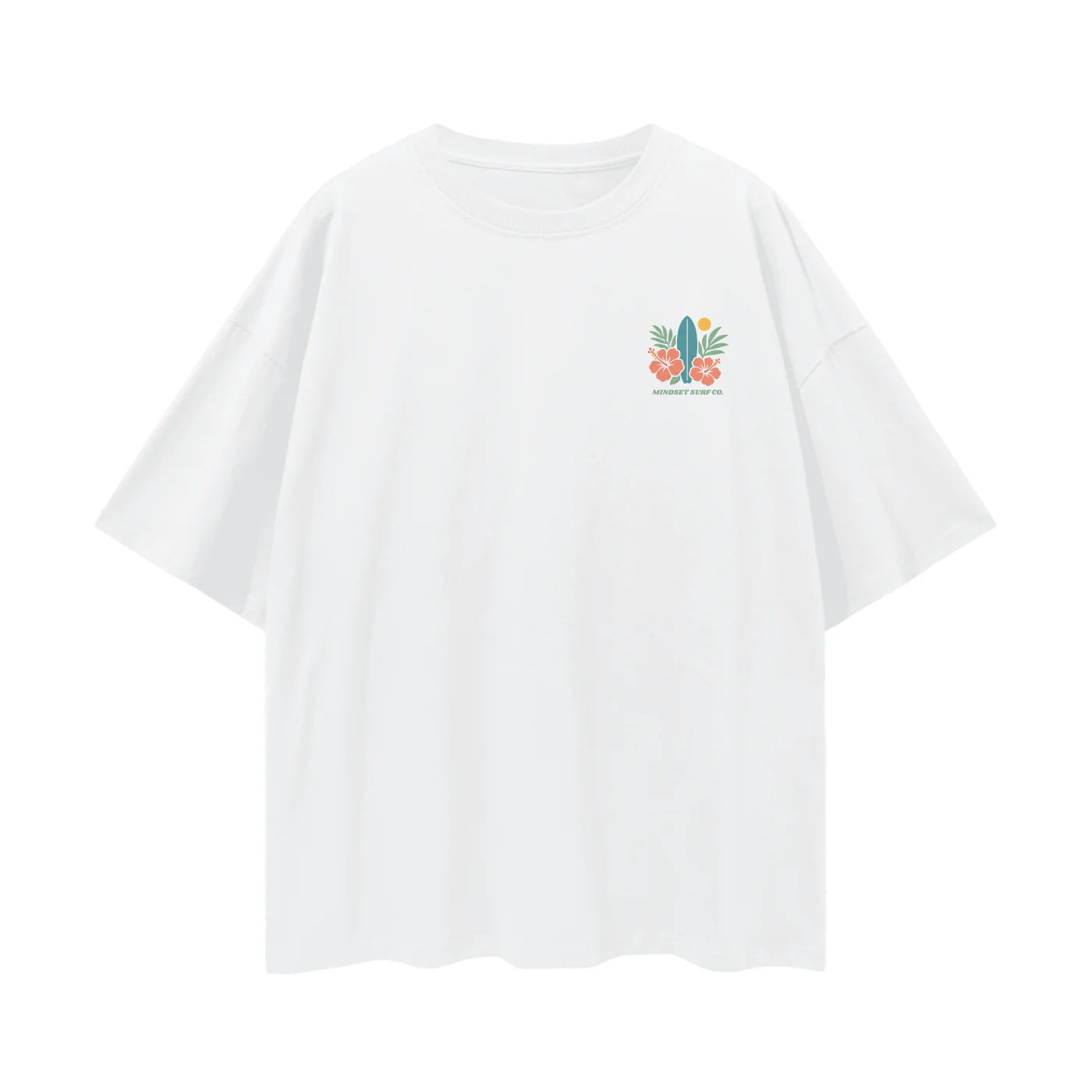 White Tropic Flow Tee