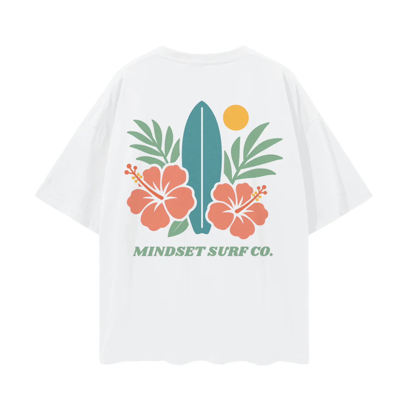 White Tropic Flow Tee