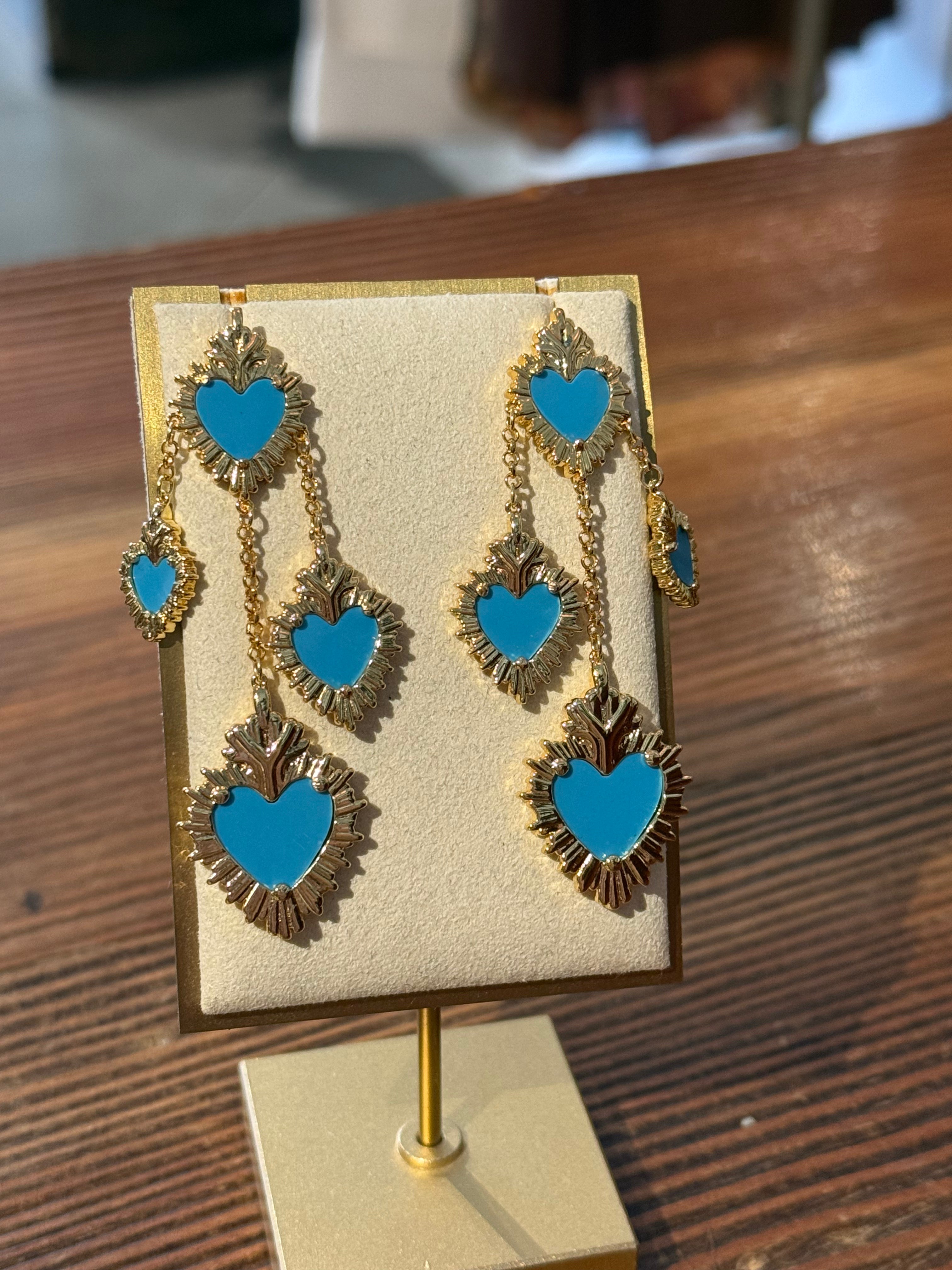 La Corazon Turquoise Drop Earrings