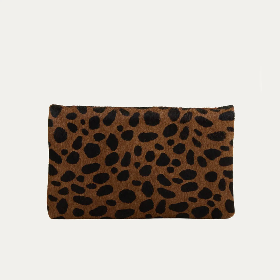 Black Brown Cheetah Belt Bag