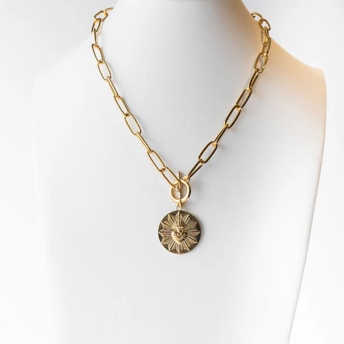Santa HOSF Round Necklace