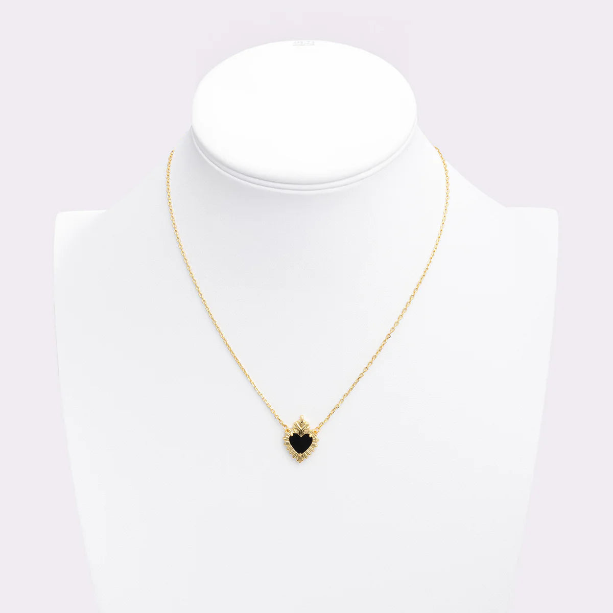 Black Onyx La Corazon Pendant Necklace