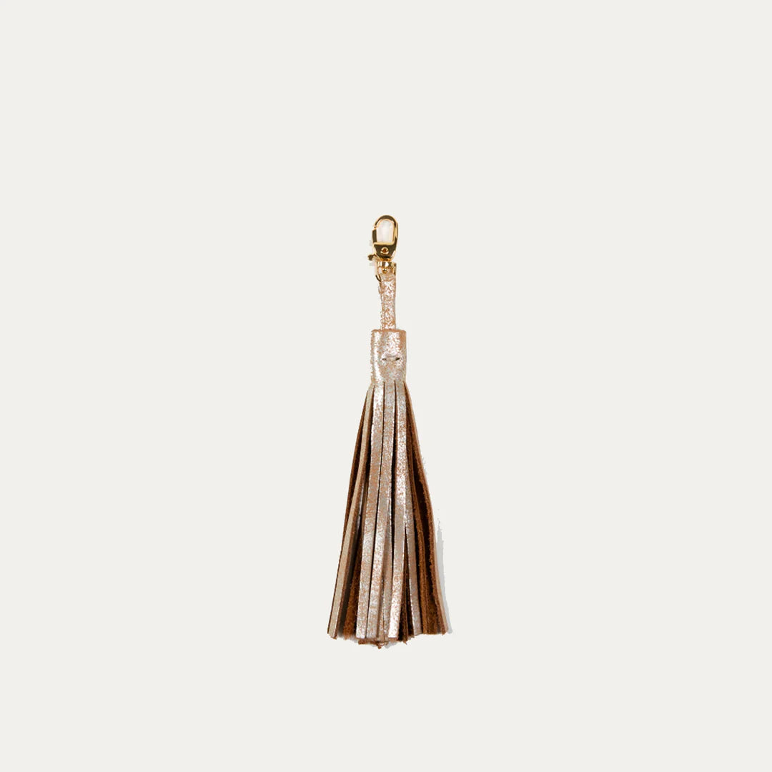 Blush Metallic Fringe Tassel