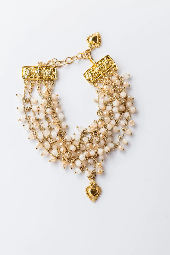 Santa Cristol Champagne Layered Bracelet
