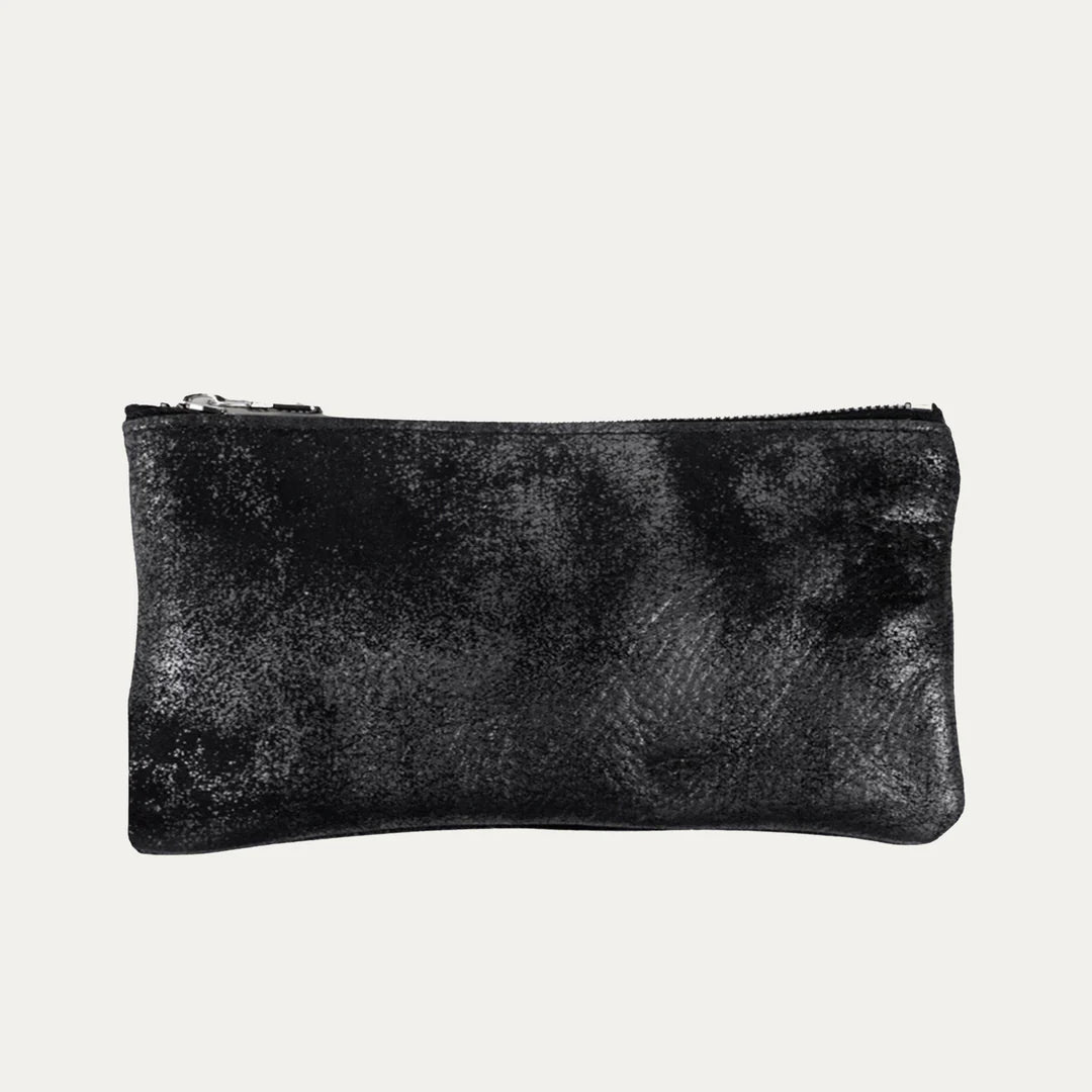 Black Metallic Phone Pouch