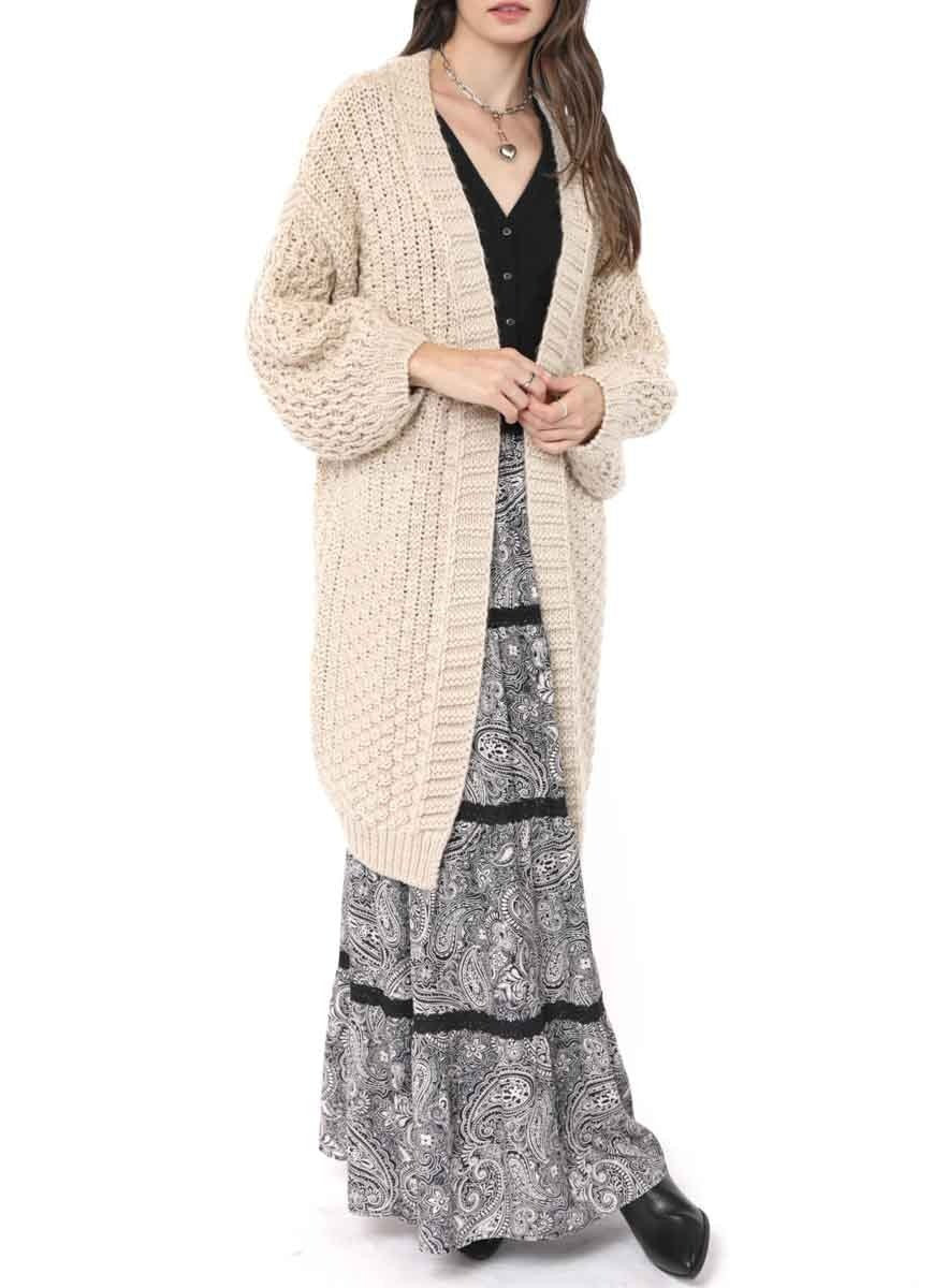 Natural Iggy Chunky Cardigan