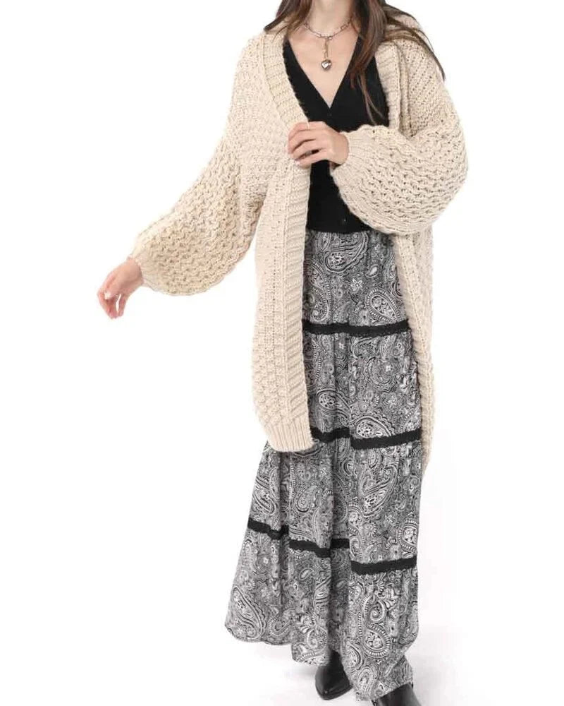 Natural Iggy Chunky Cardigan