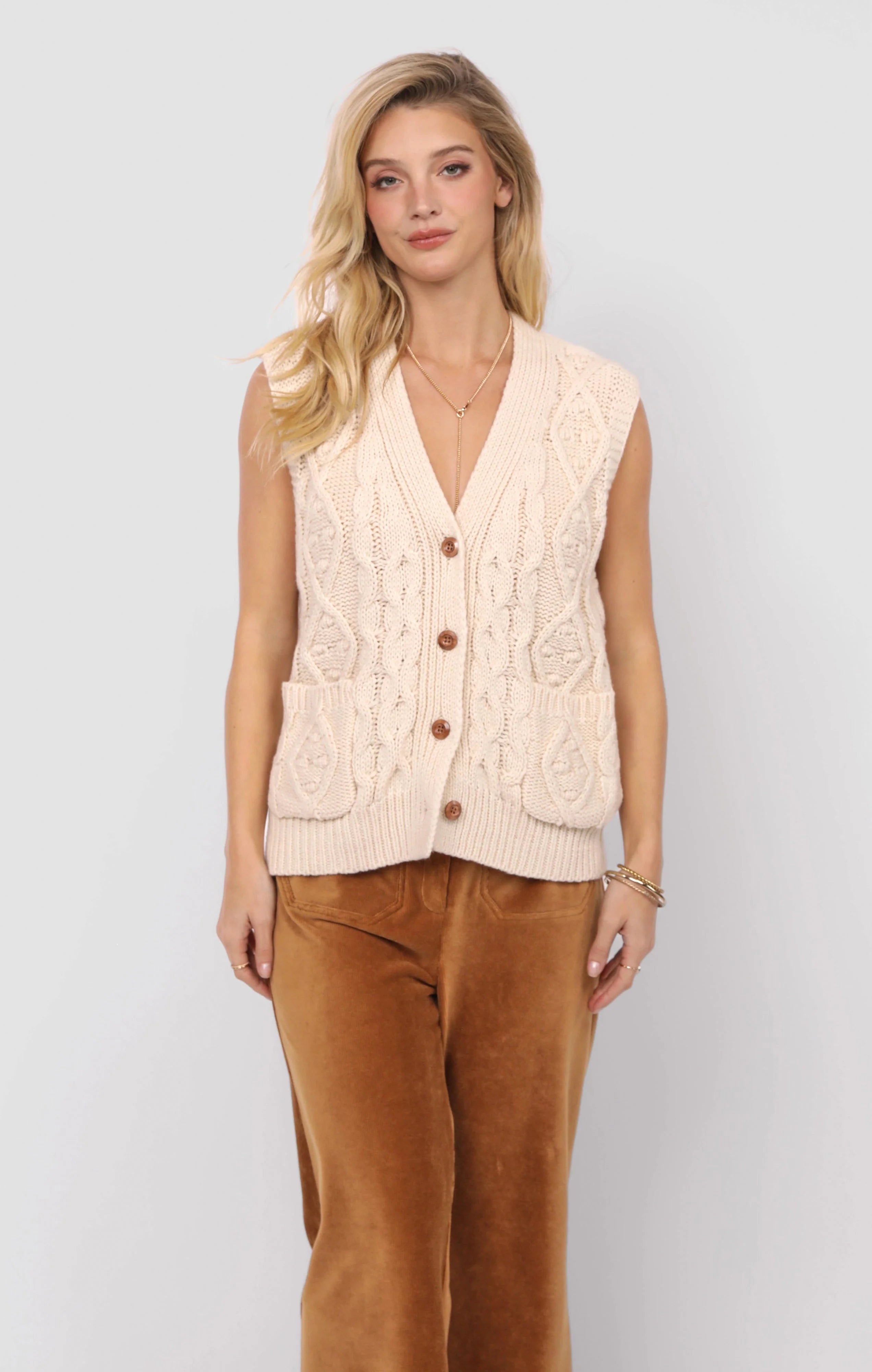 Ivory Swift Cardigan Vest
