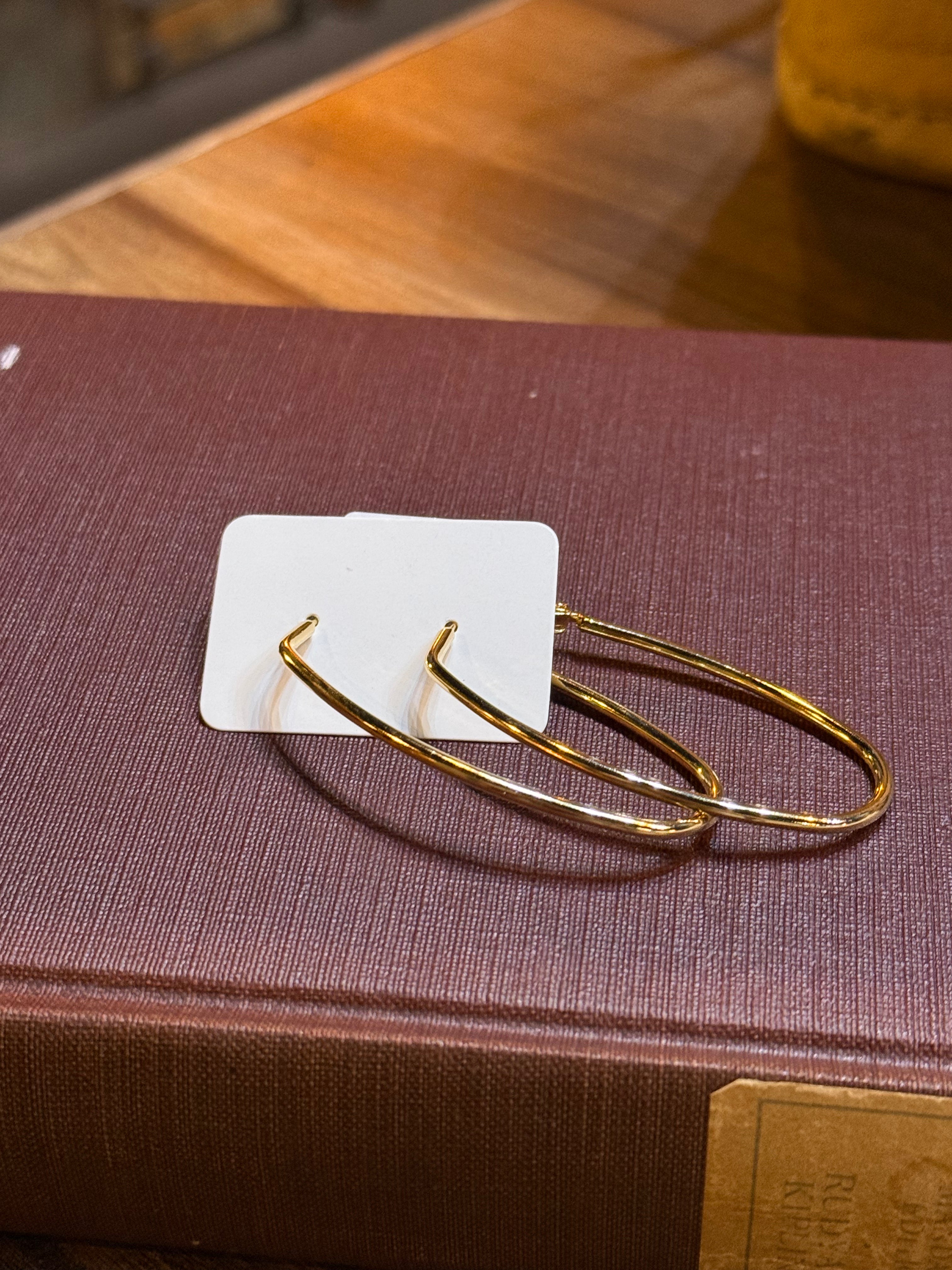 Oval Hoop Earrings