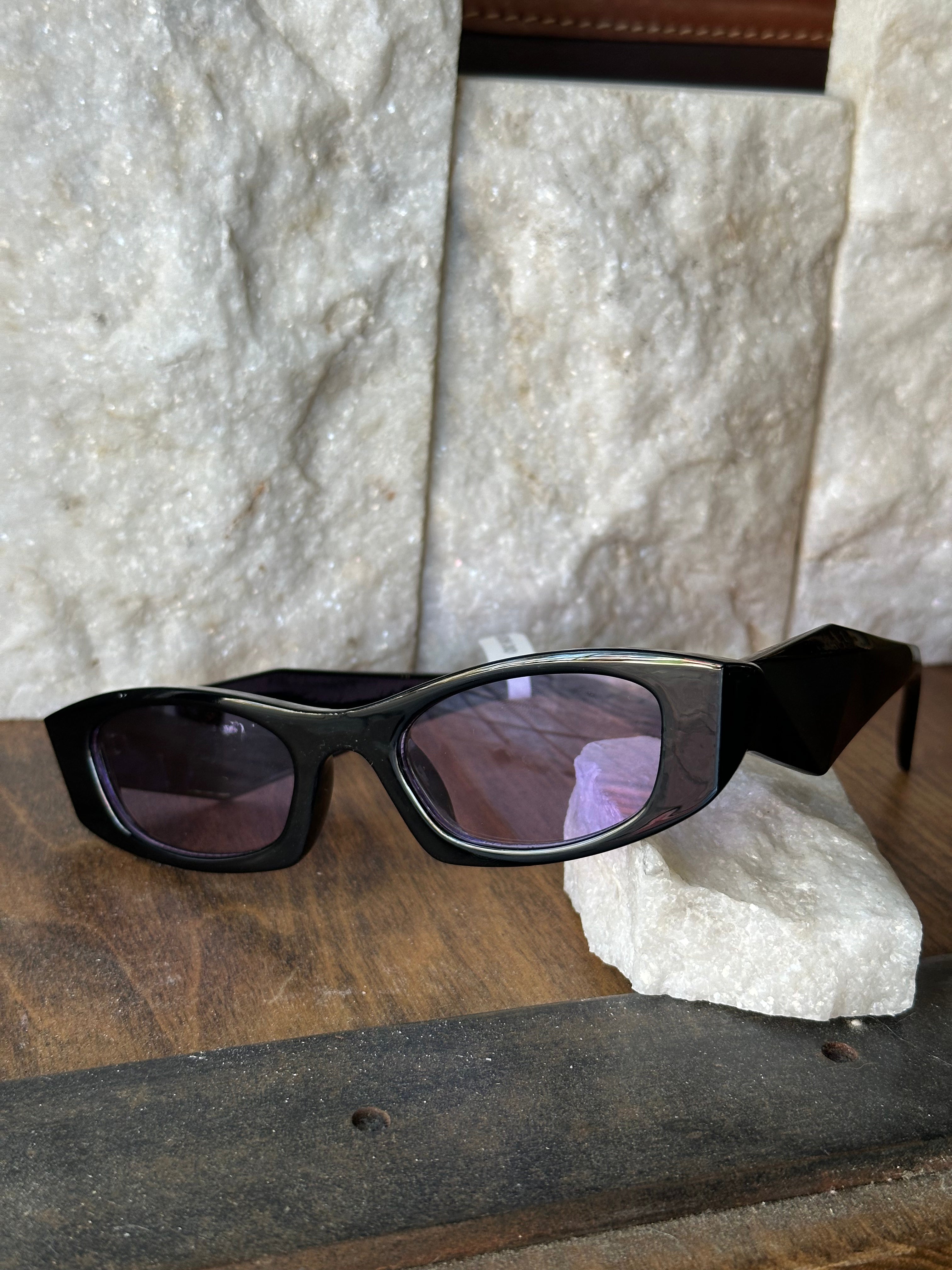 Black Purple Za Sunglasses
