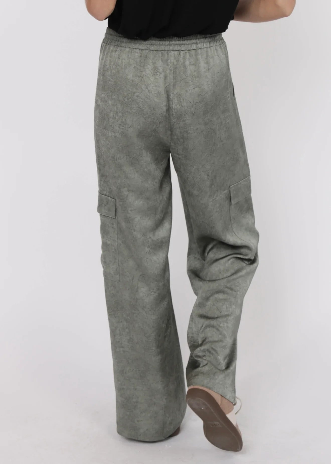 Steel Grey Cargo Pants