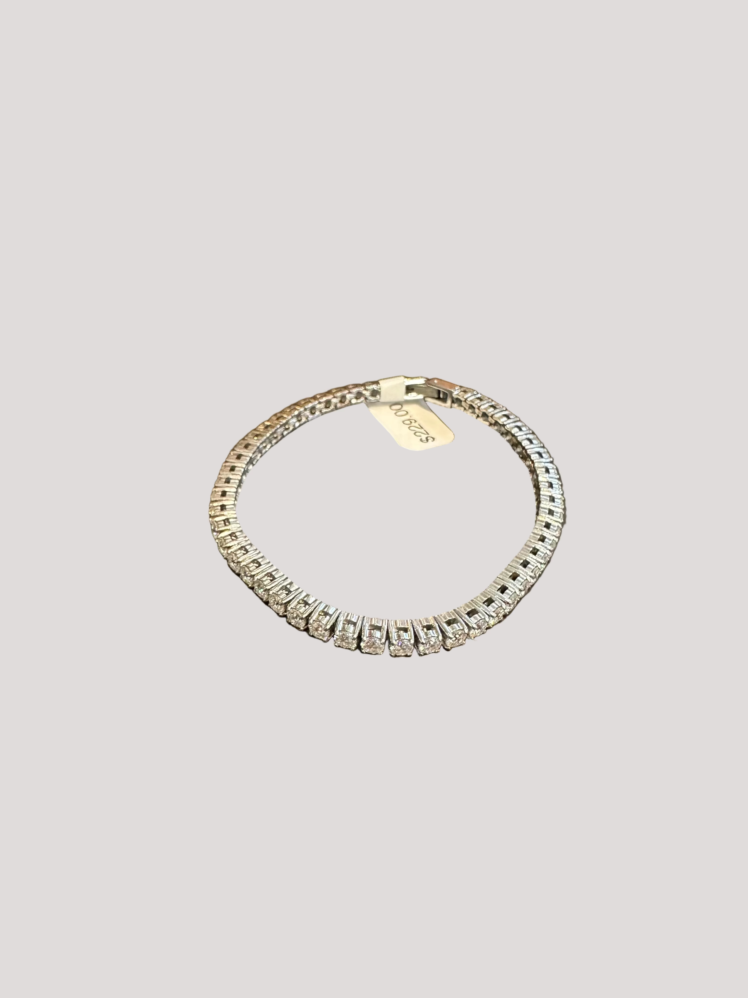 Silver Diamond Tennis Bracelet