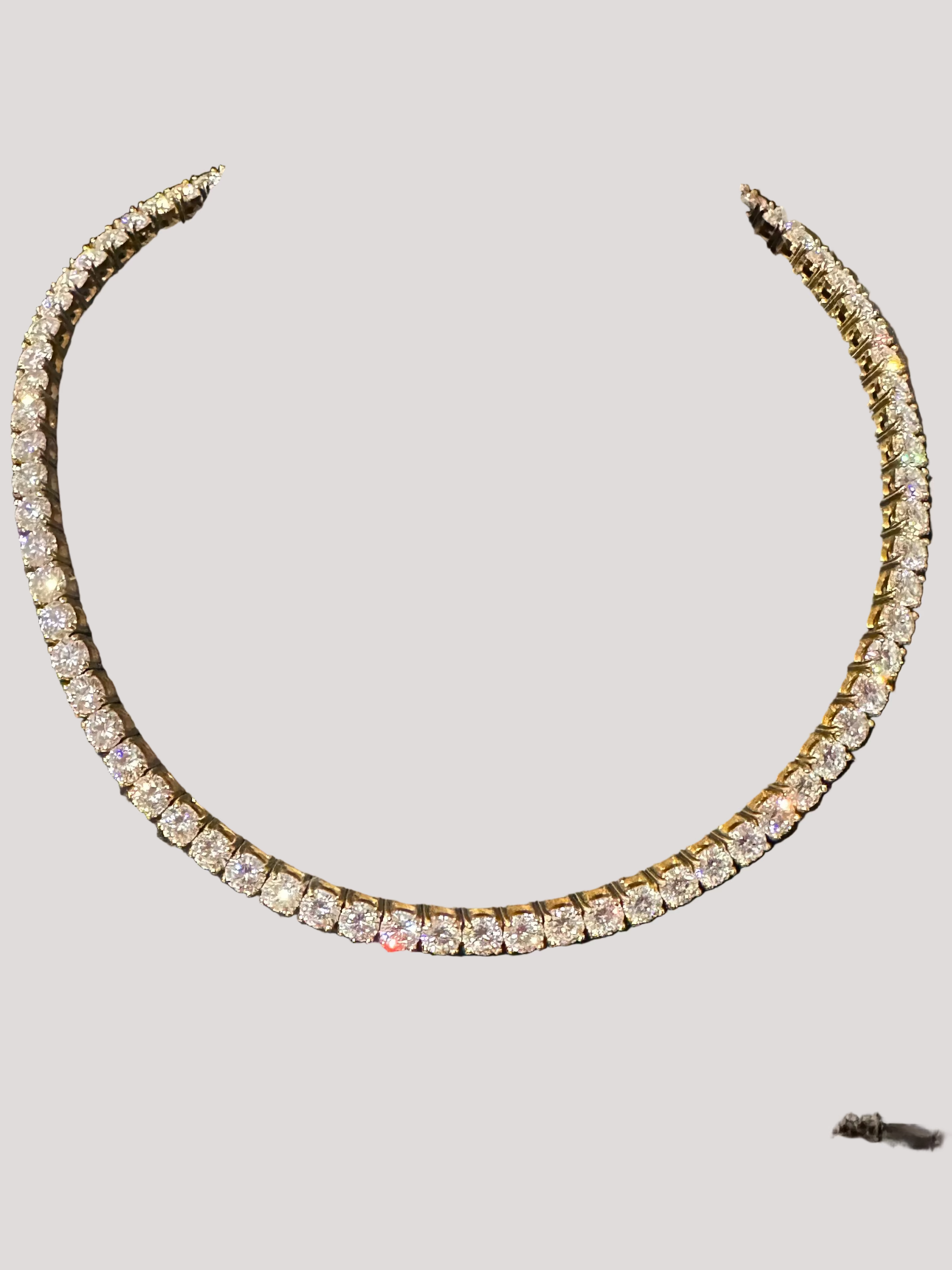Gold Diamond Tennis Necklace