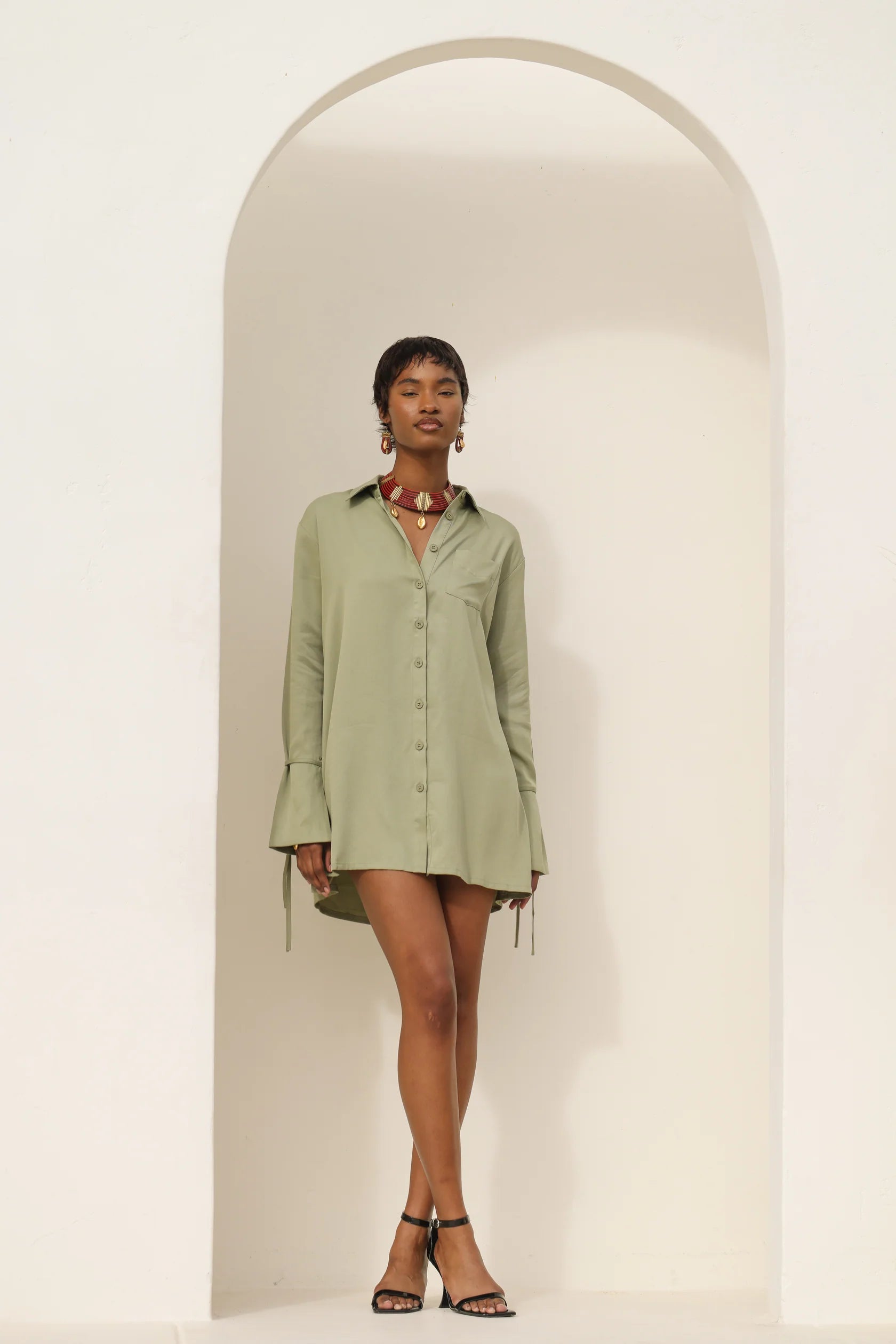 Monstera Blouse