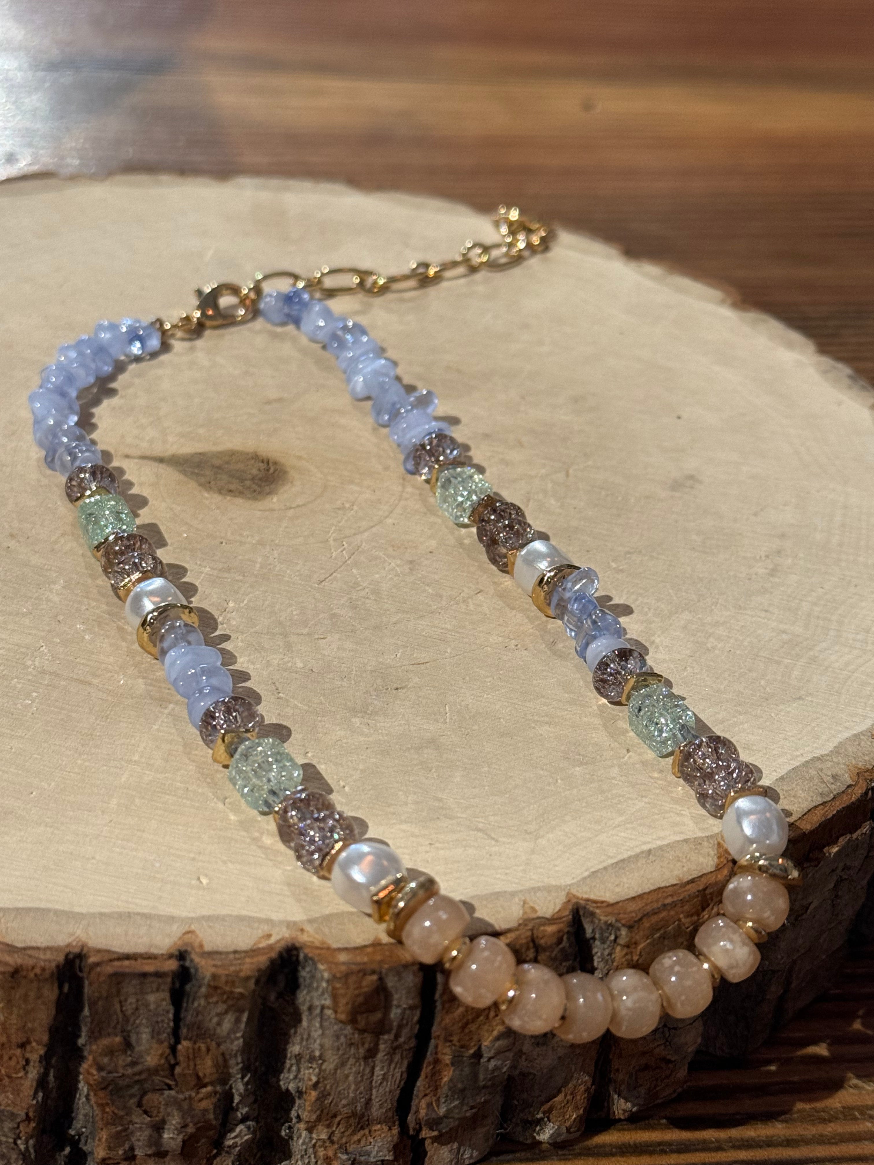 Blue Garden Party Necklace