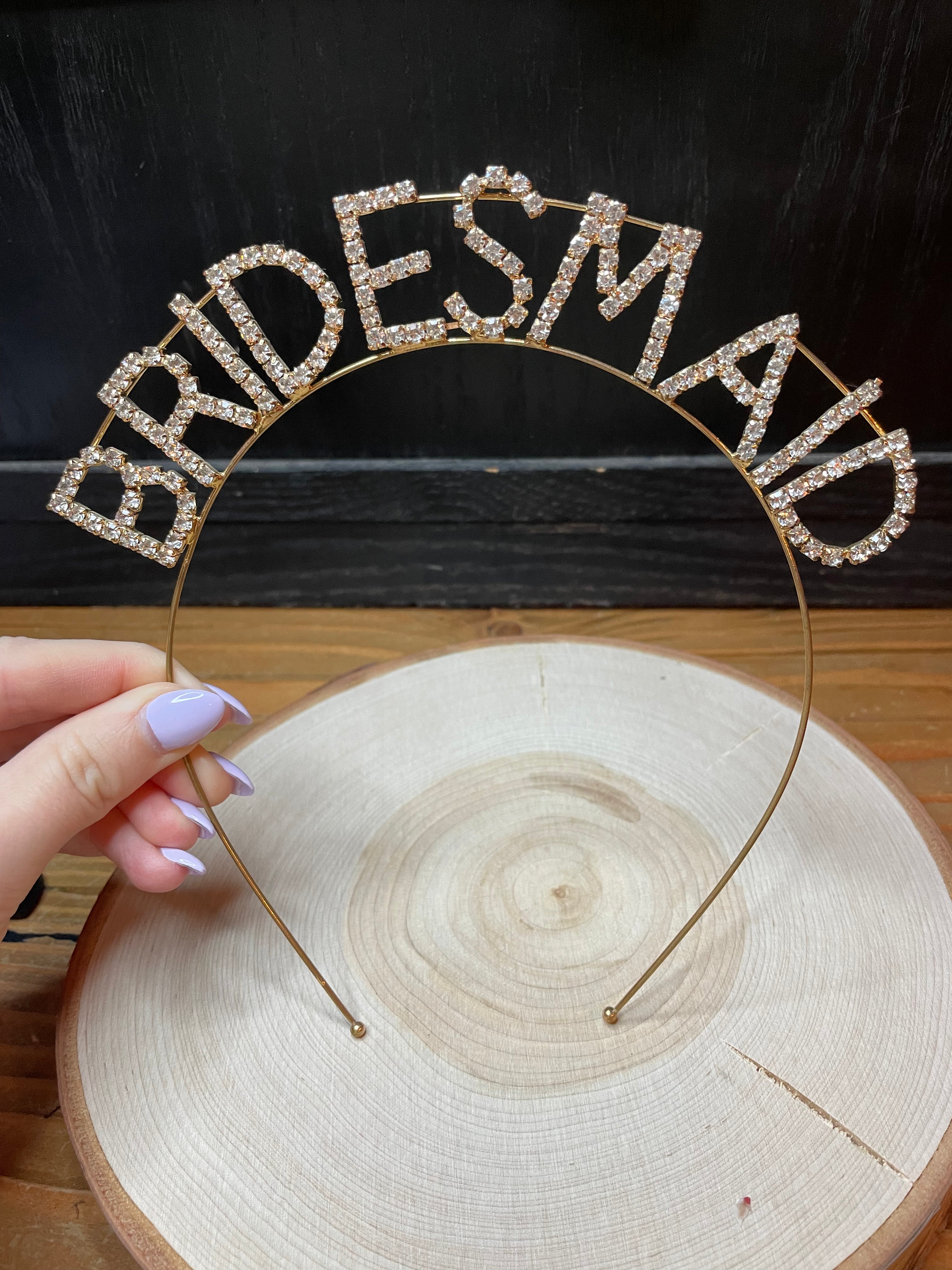 Bridesmaid Headband Gold