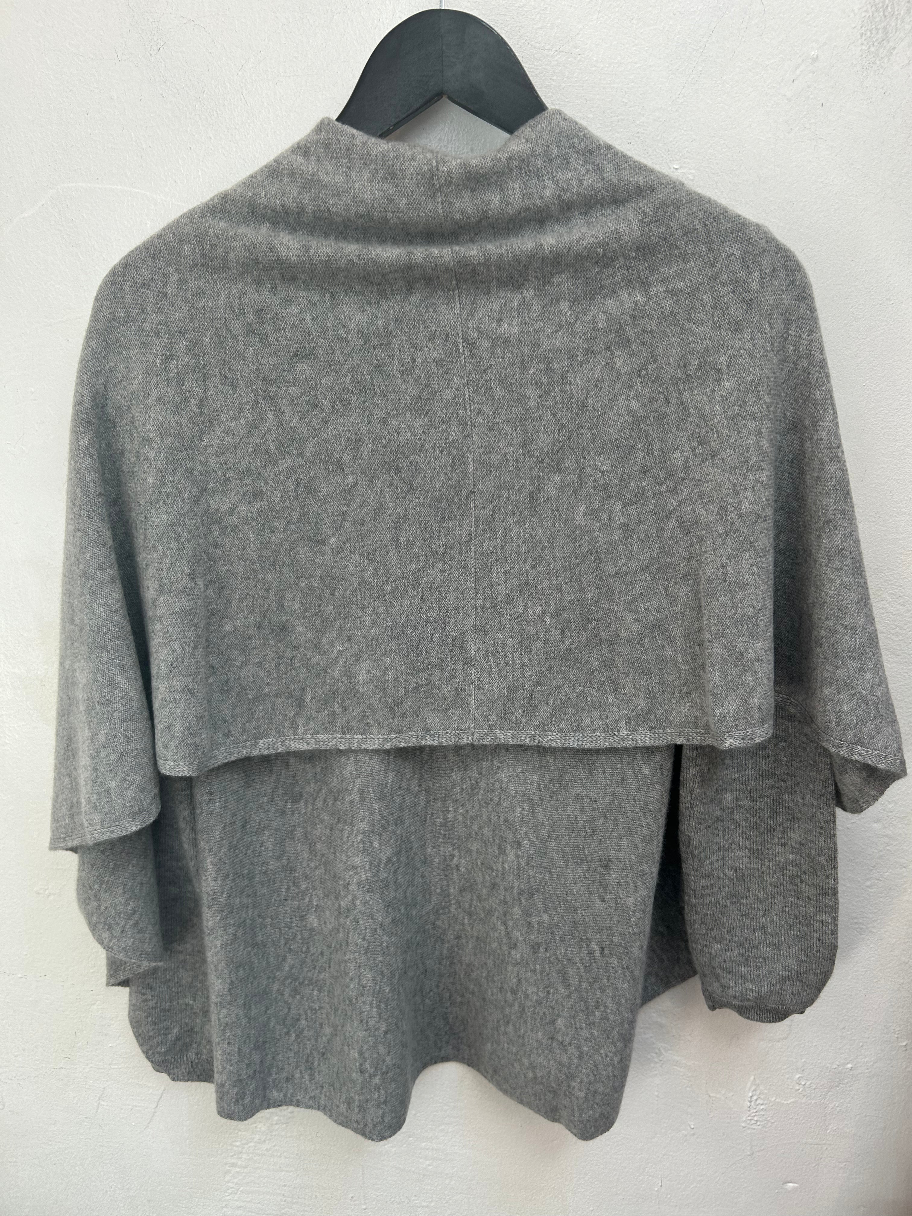 Lt Grey Organic Circle Cardigan