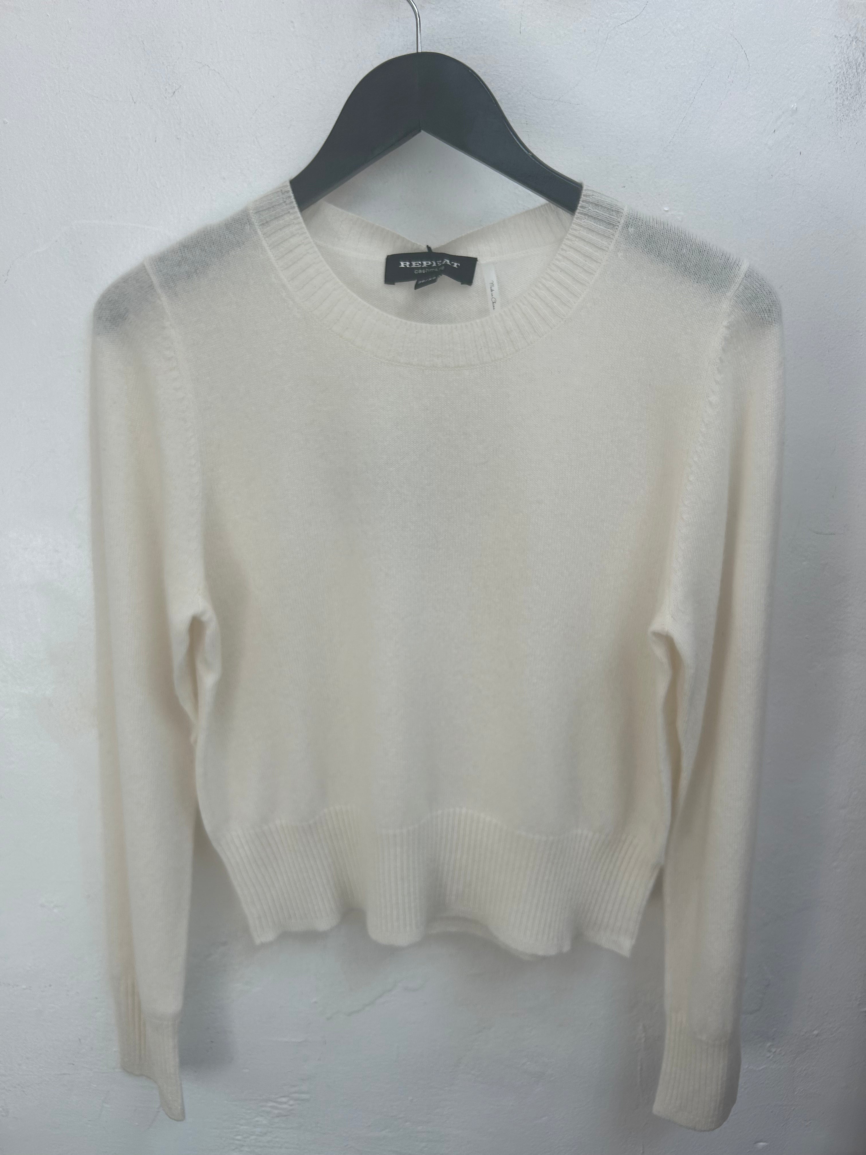 Cream Organic Cashmere Sweater