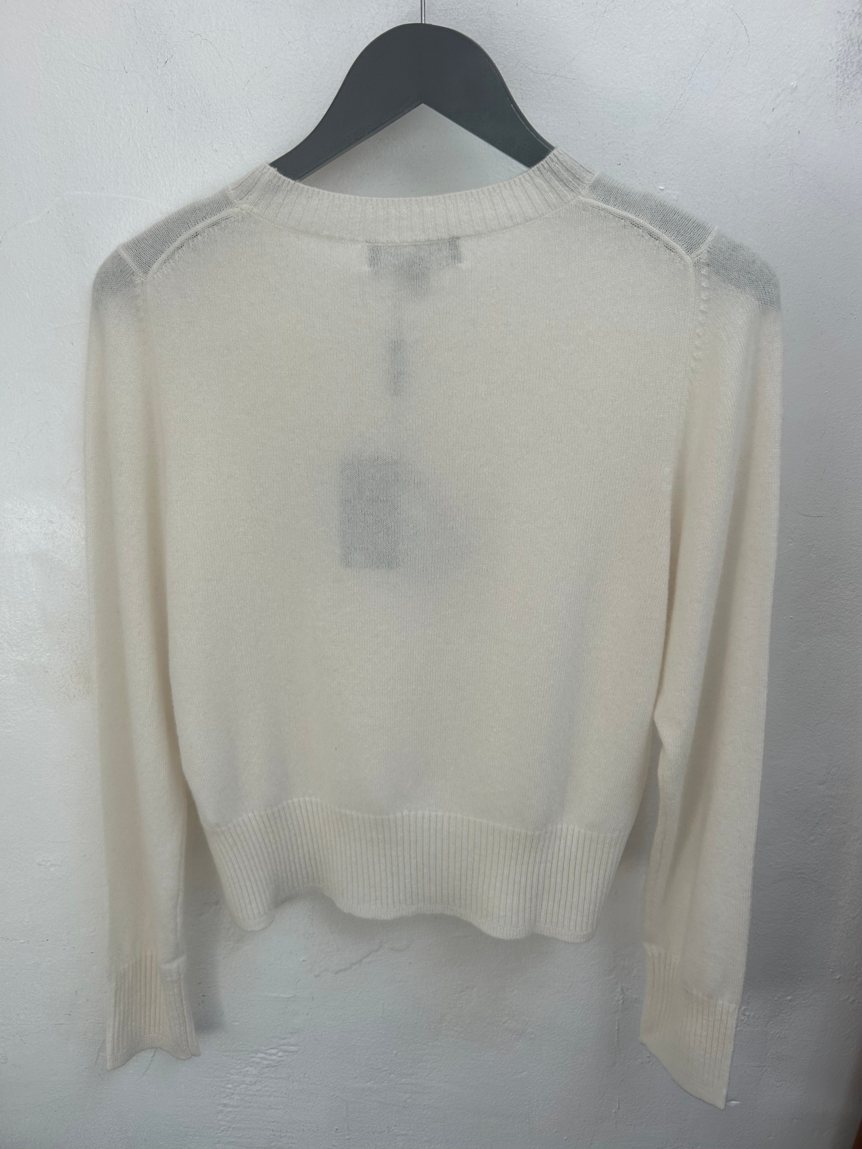 Cream Organic Cashmere Sweater