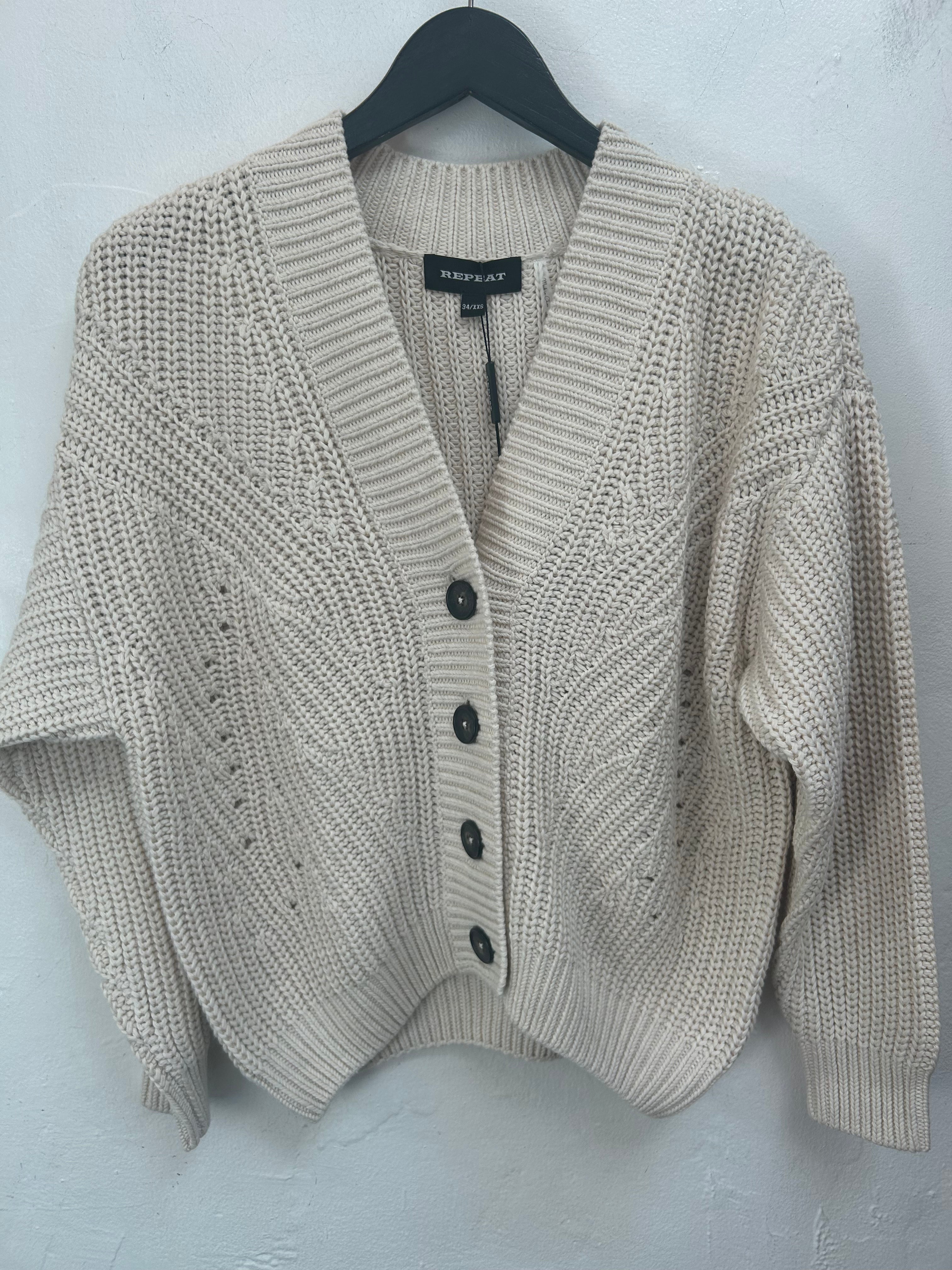 Ivory Button Cardigan