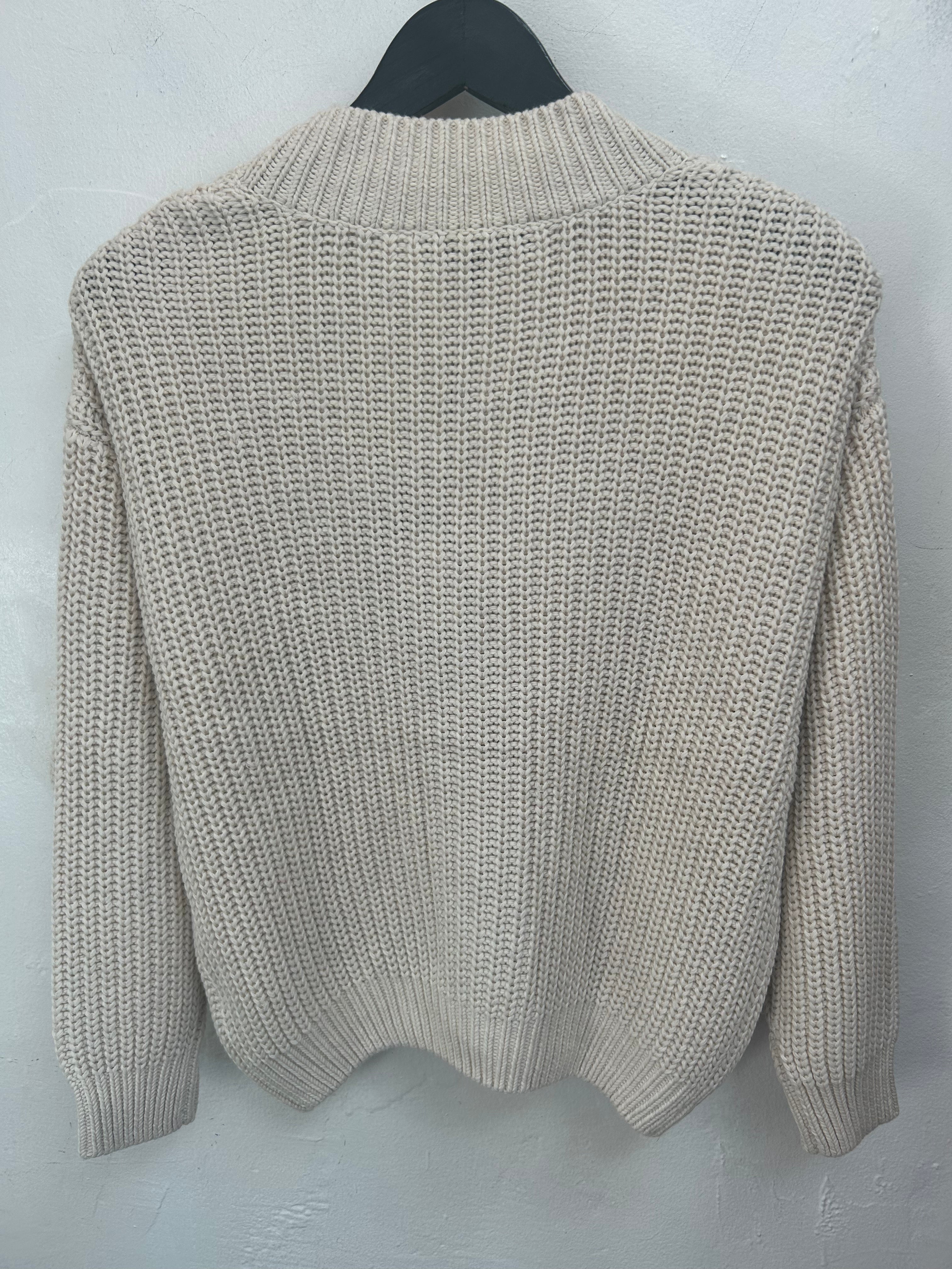 Ivory Button Cardigan