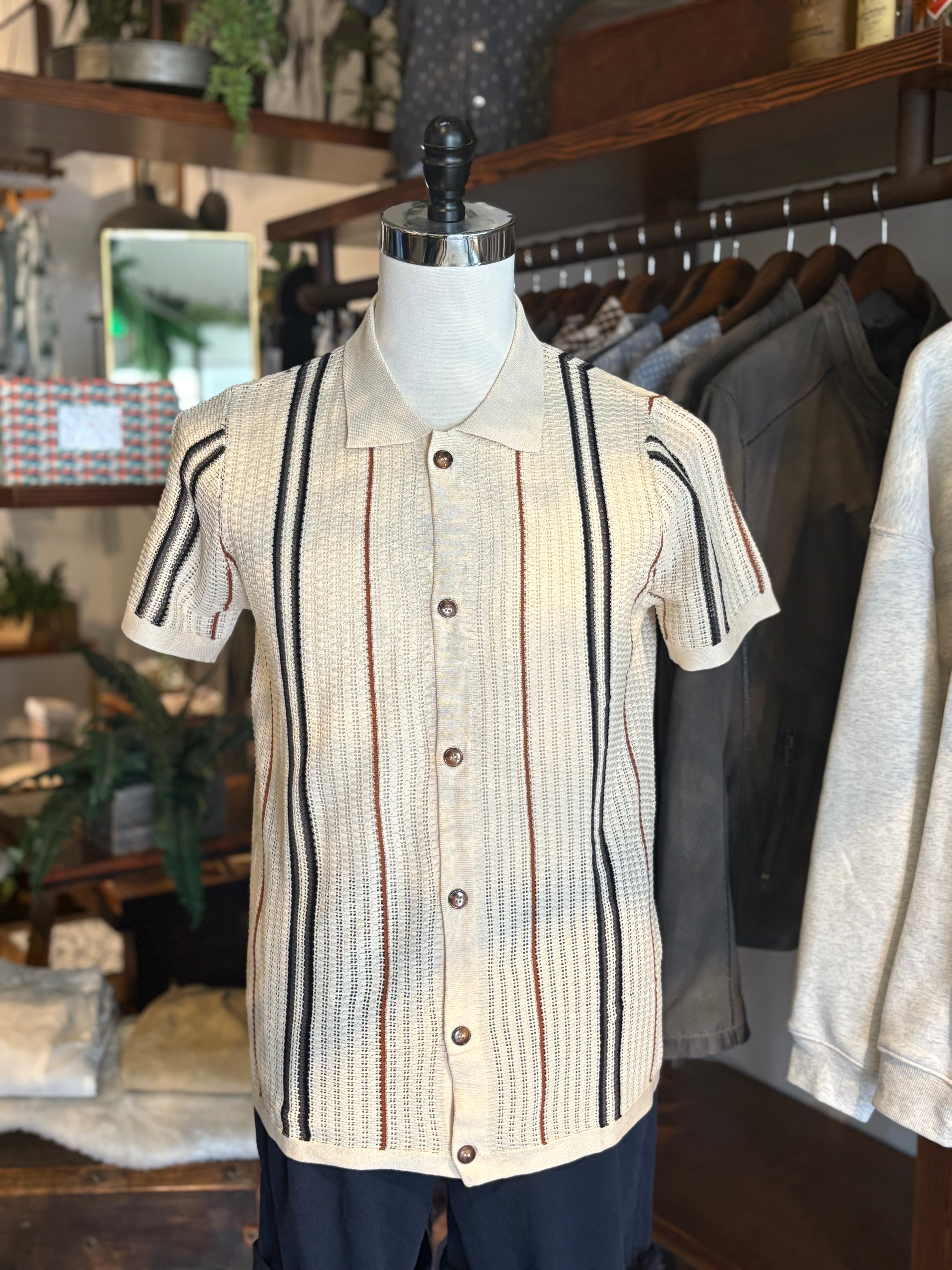 Driftwood Knit Button Up