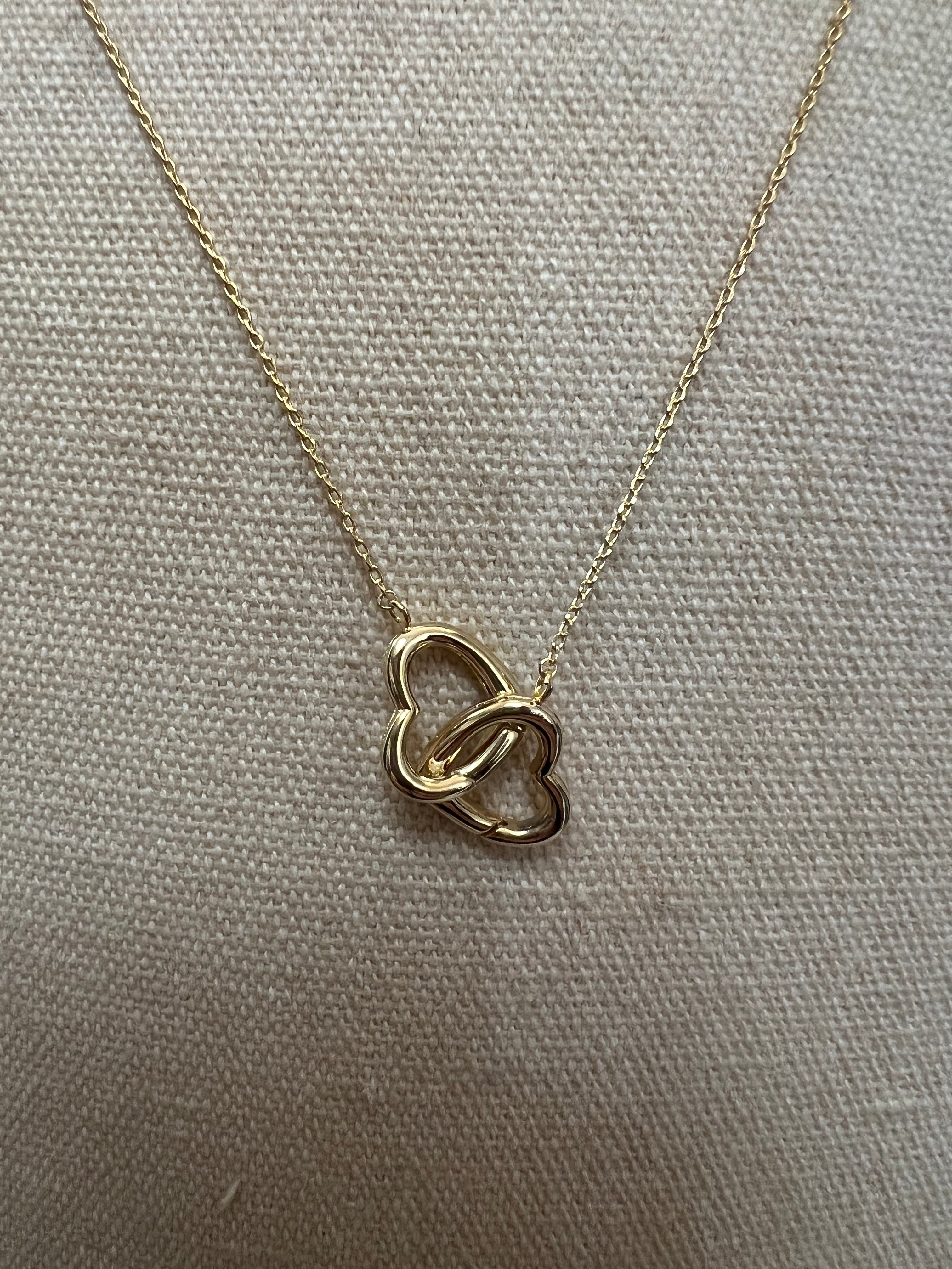 Double Heart Necklace