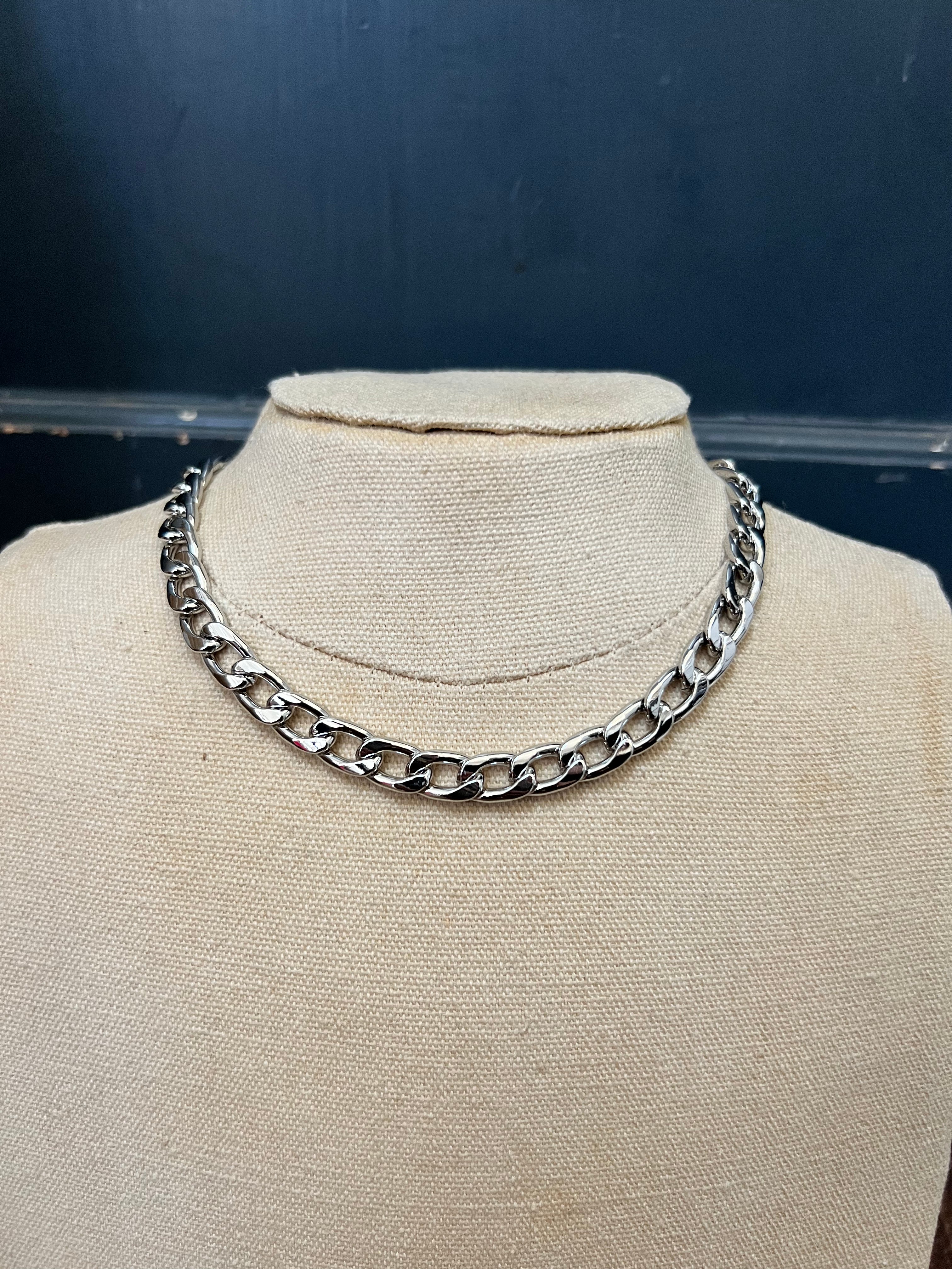 Silver Echo Chain Necklace