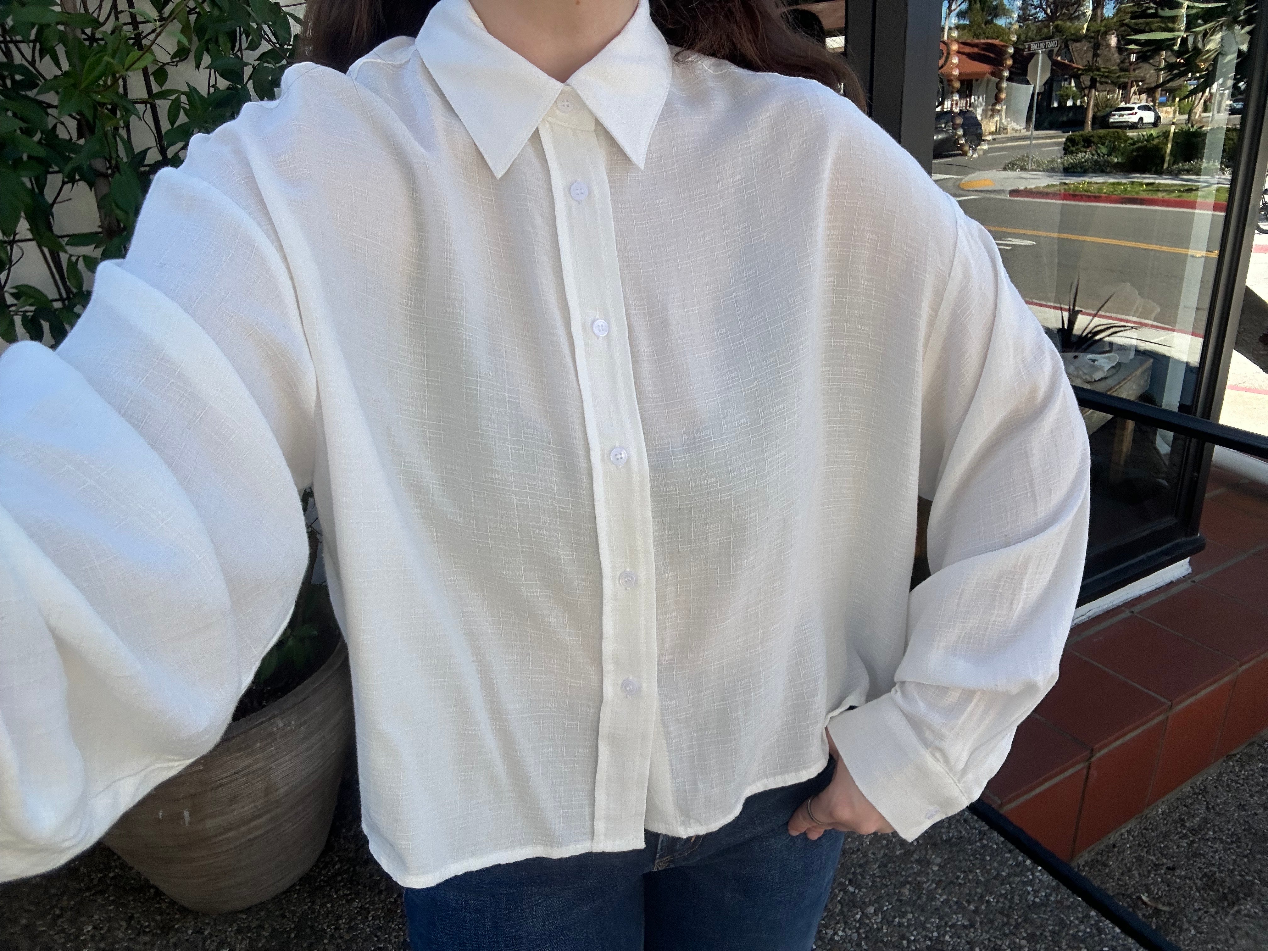 White Oxford Top