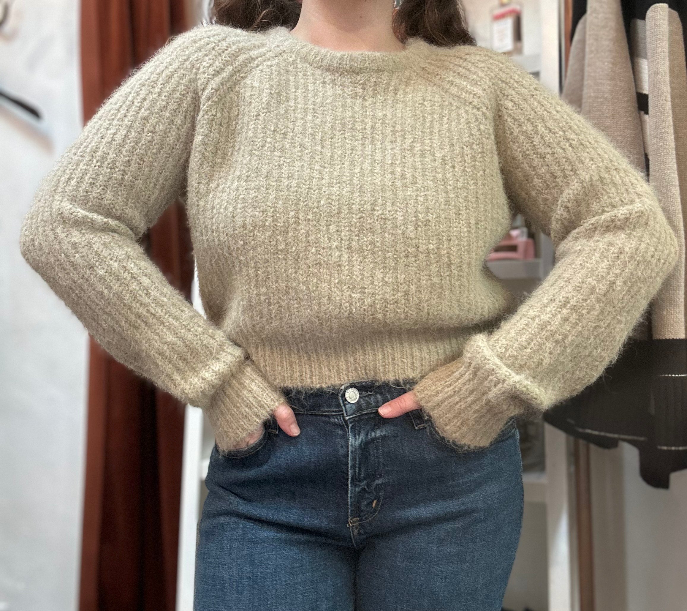 Cropped Ash Sweater