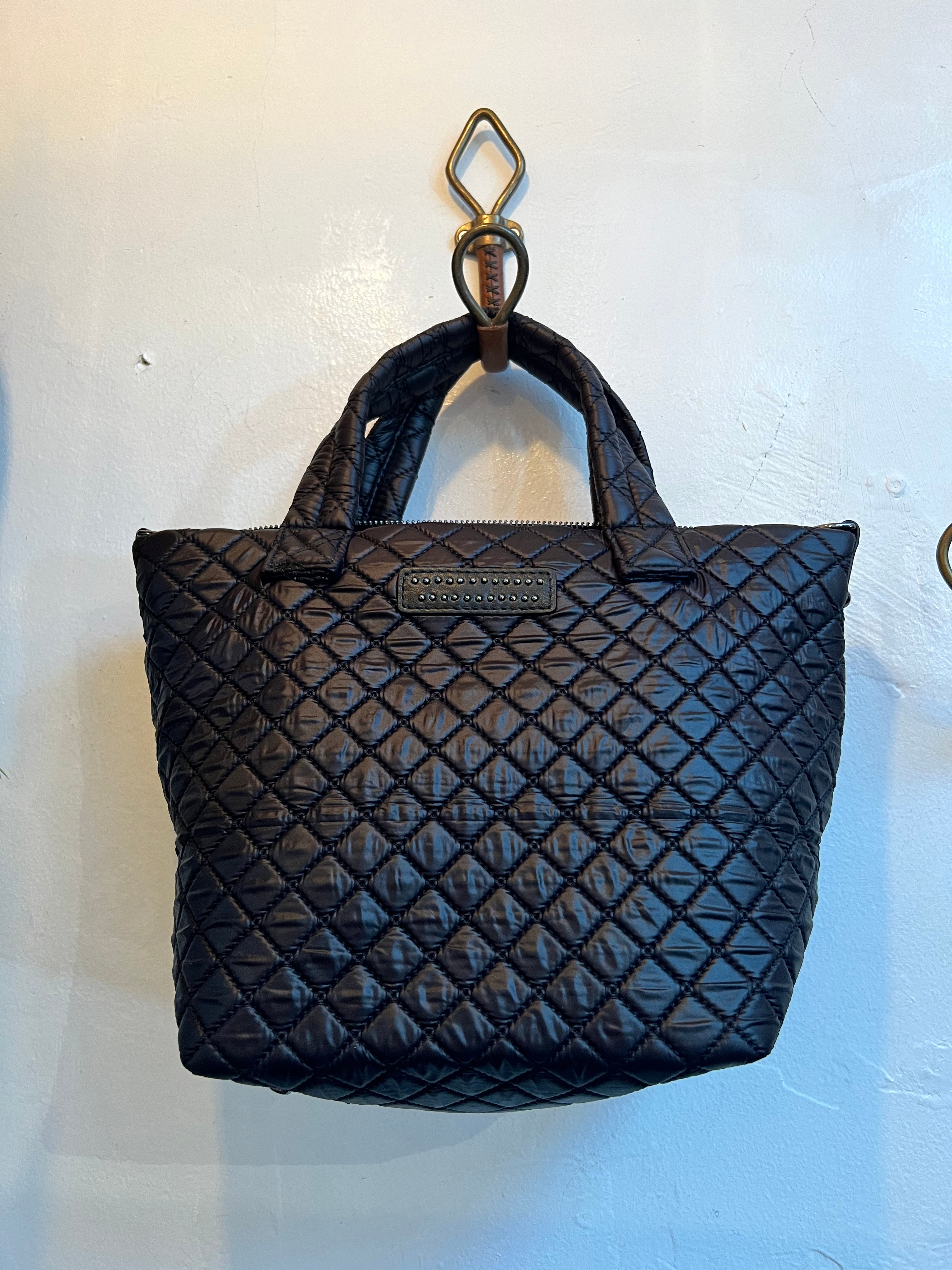 Black Jade Quilted Tote