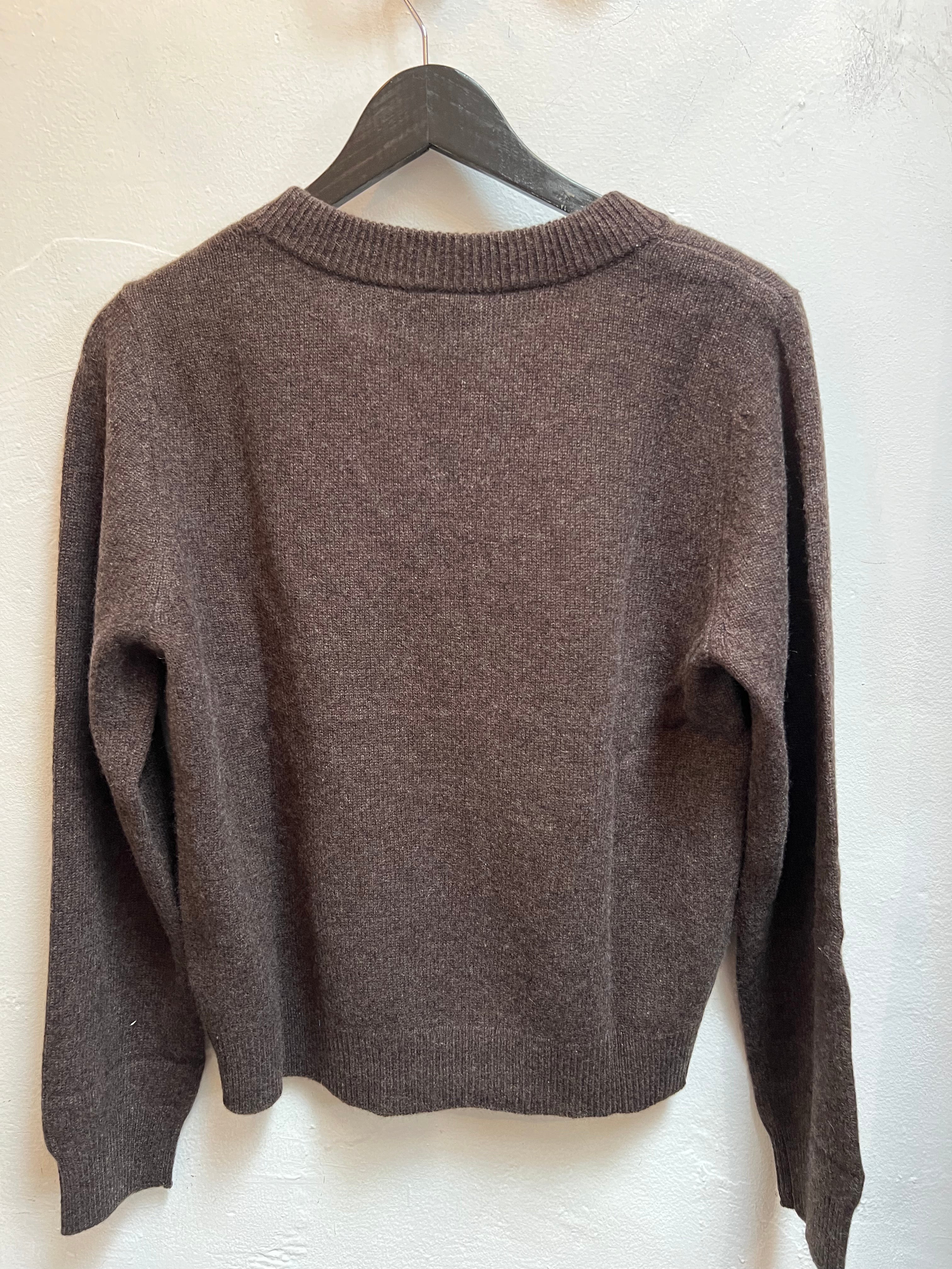Chocolate Cropped Cashmere