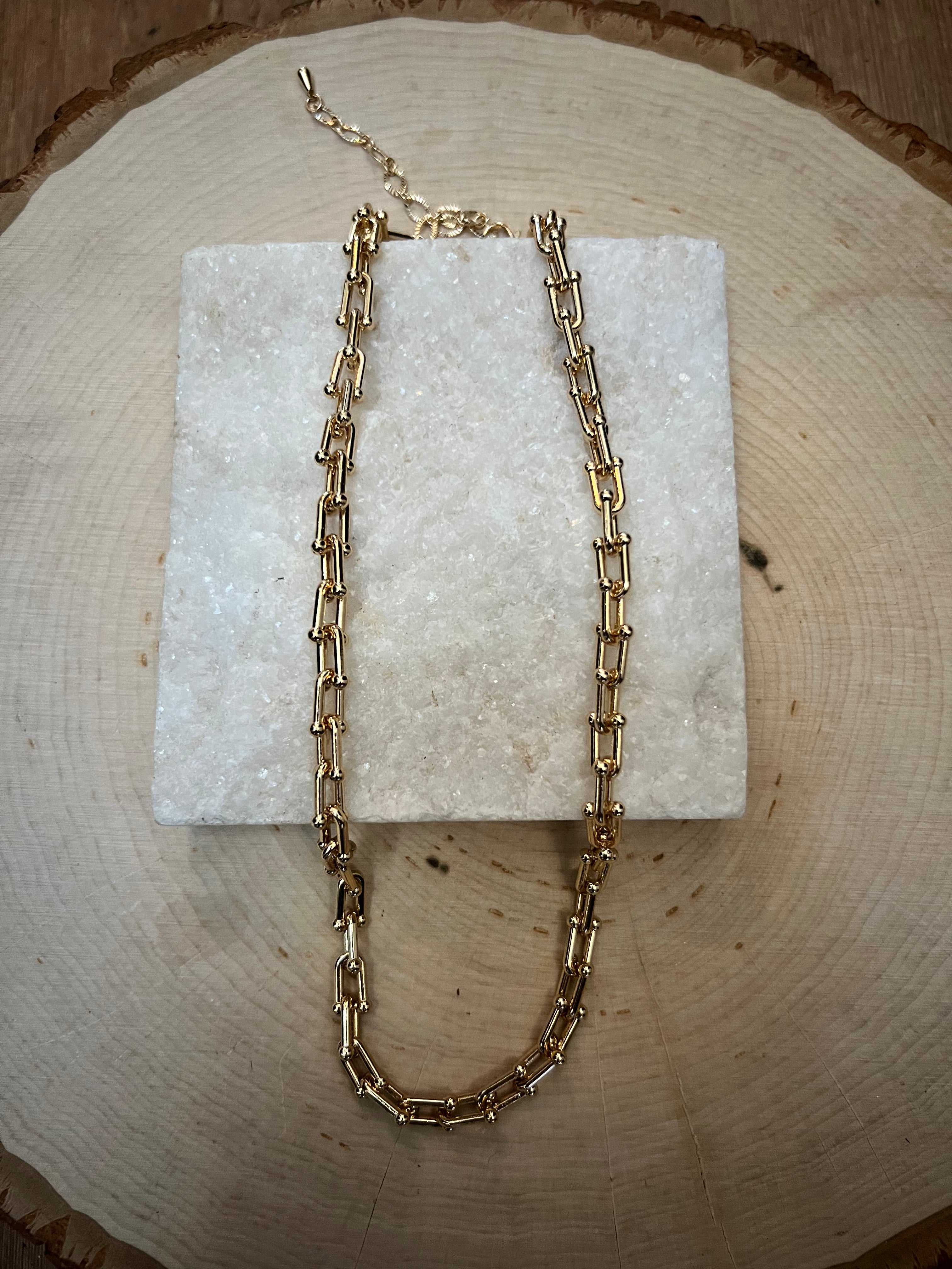 Gold Mini Italia Necklace