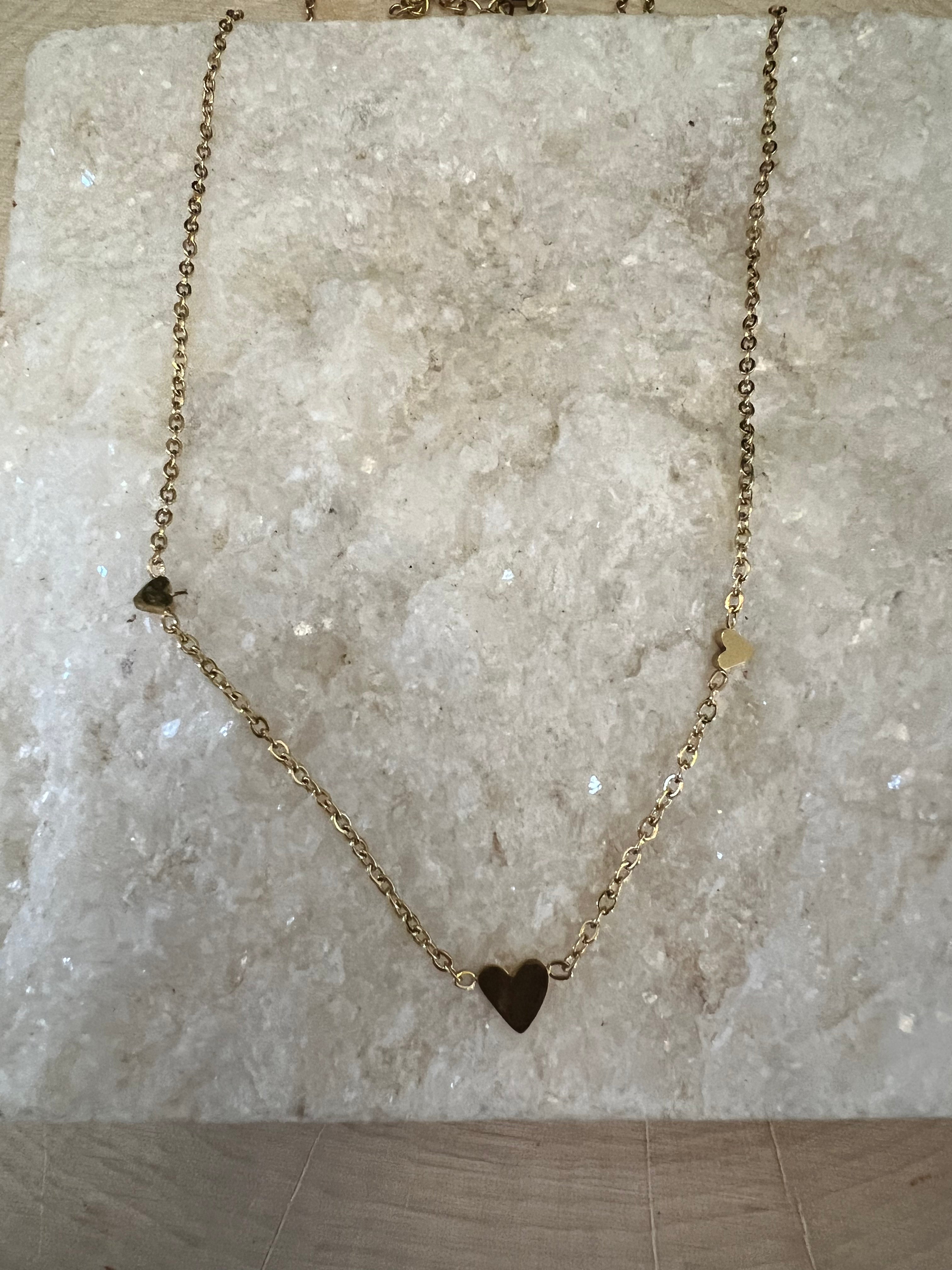 Three Hearts Necklace