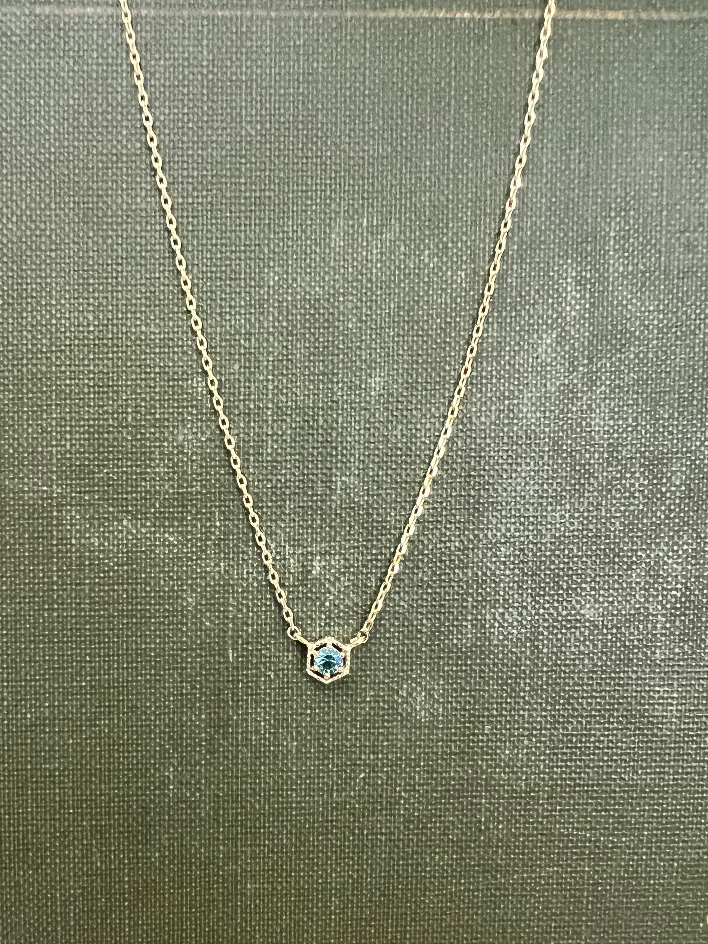 March Stone Necklace