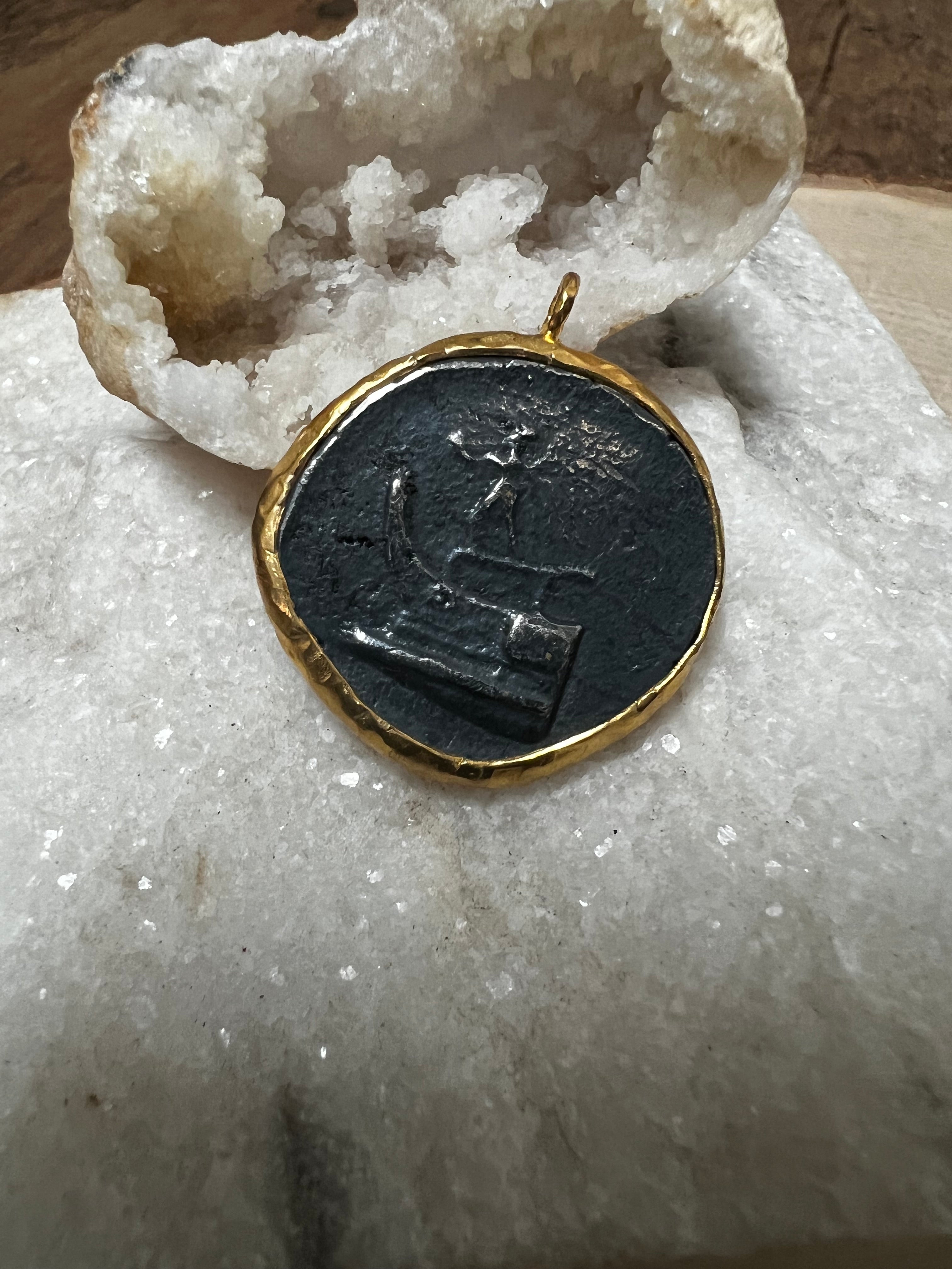 Greek Coin Pendant