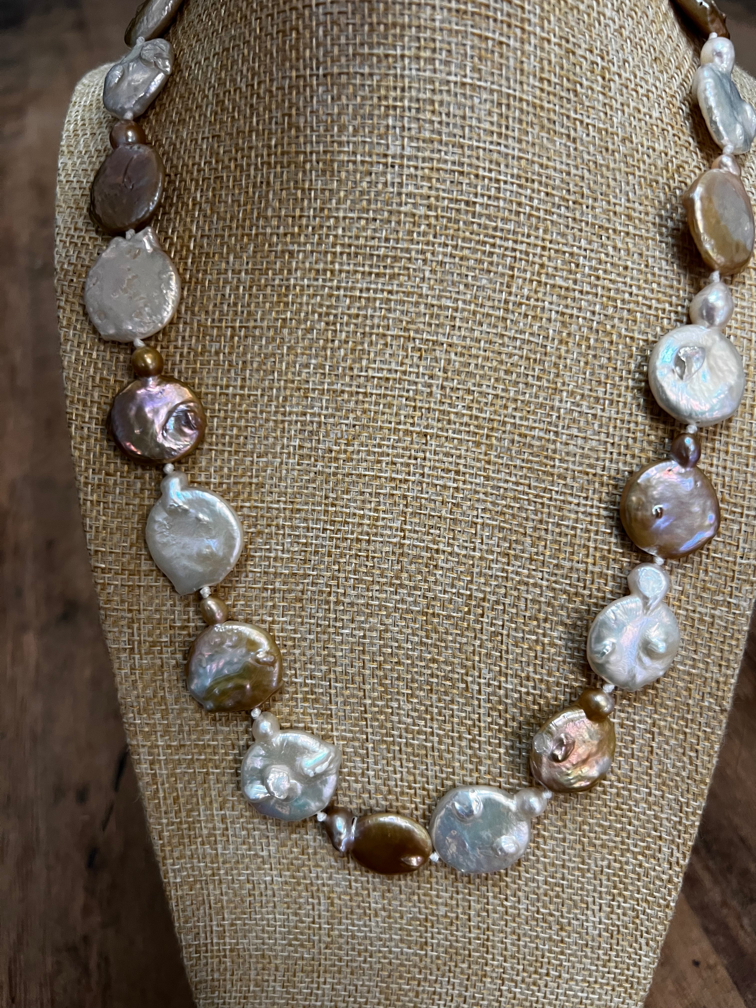 Coin Pearl Necklace A1