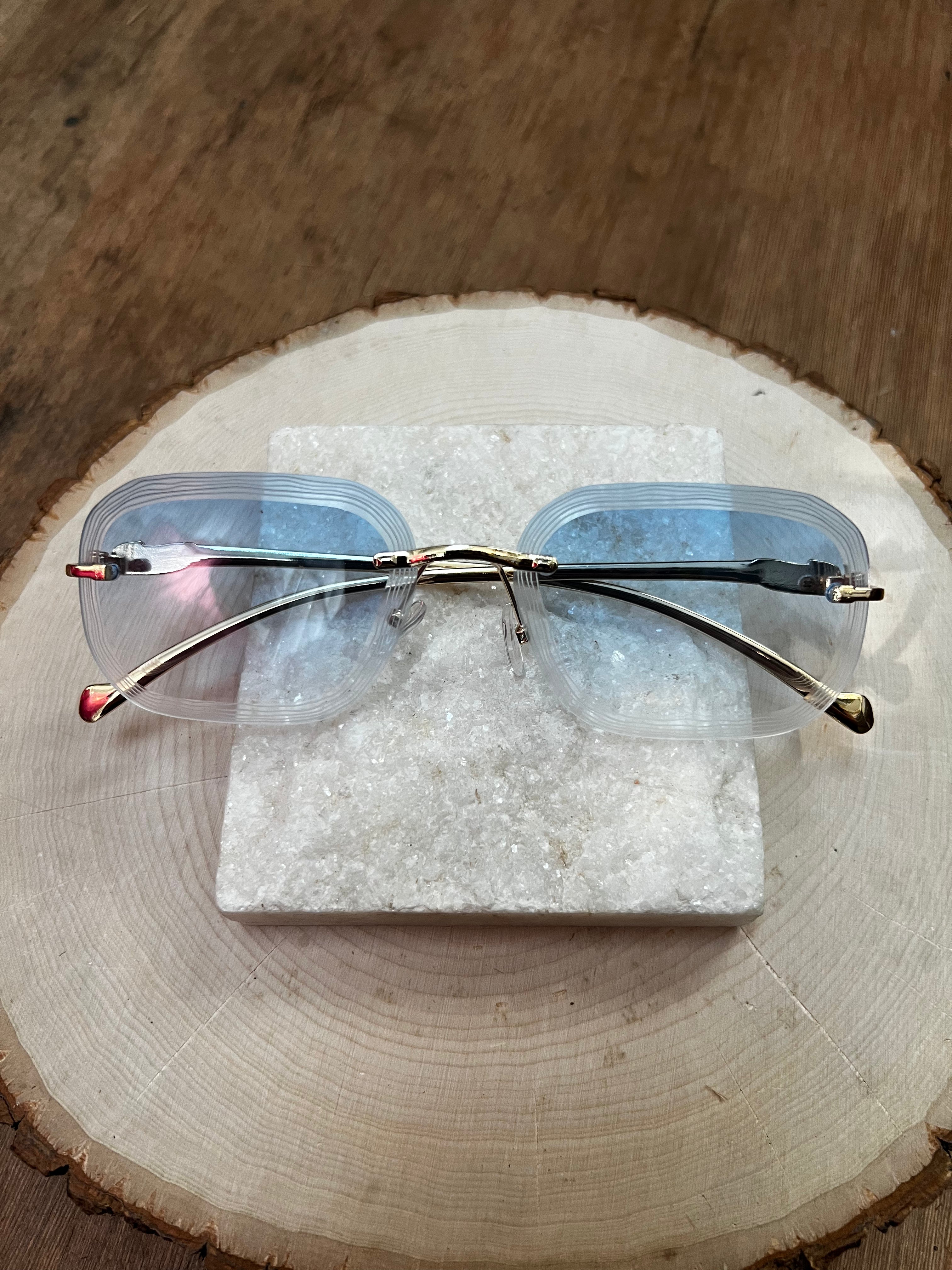Blue Lens Retro Sunnies
