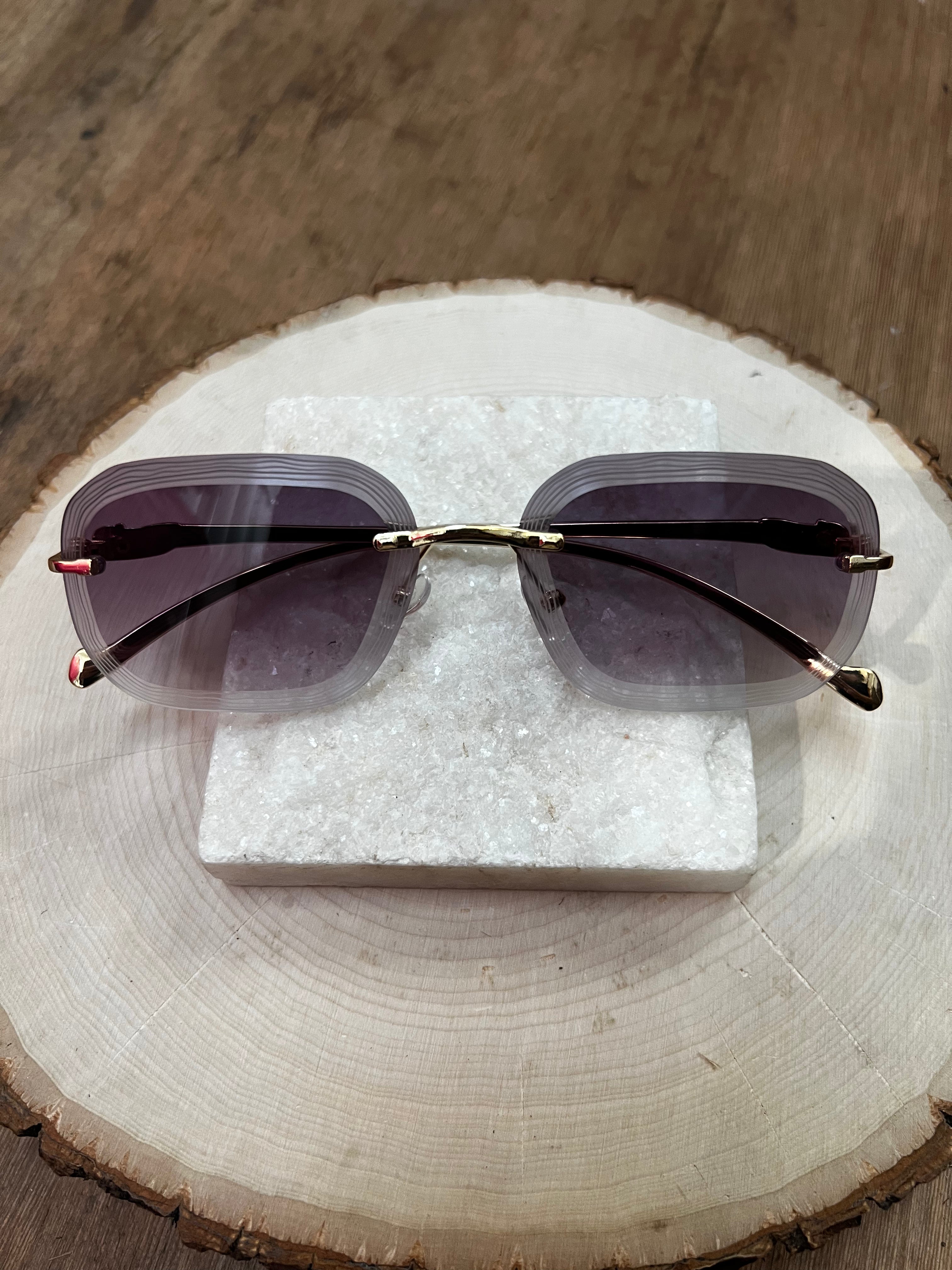 Purple Lens Retro Sunnies