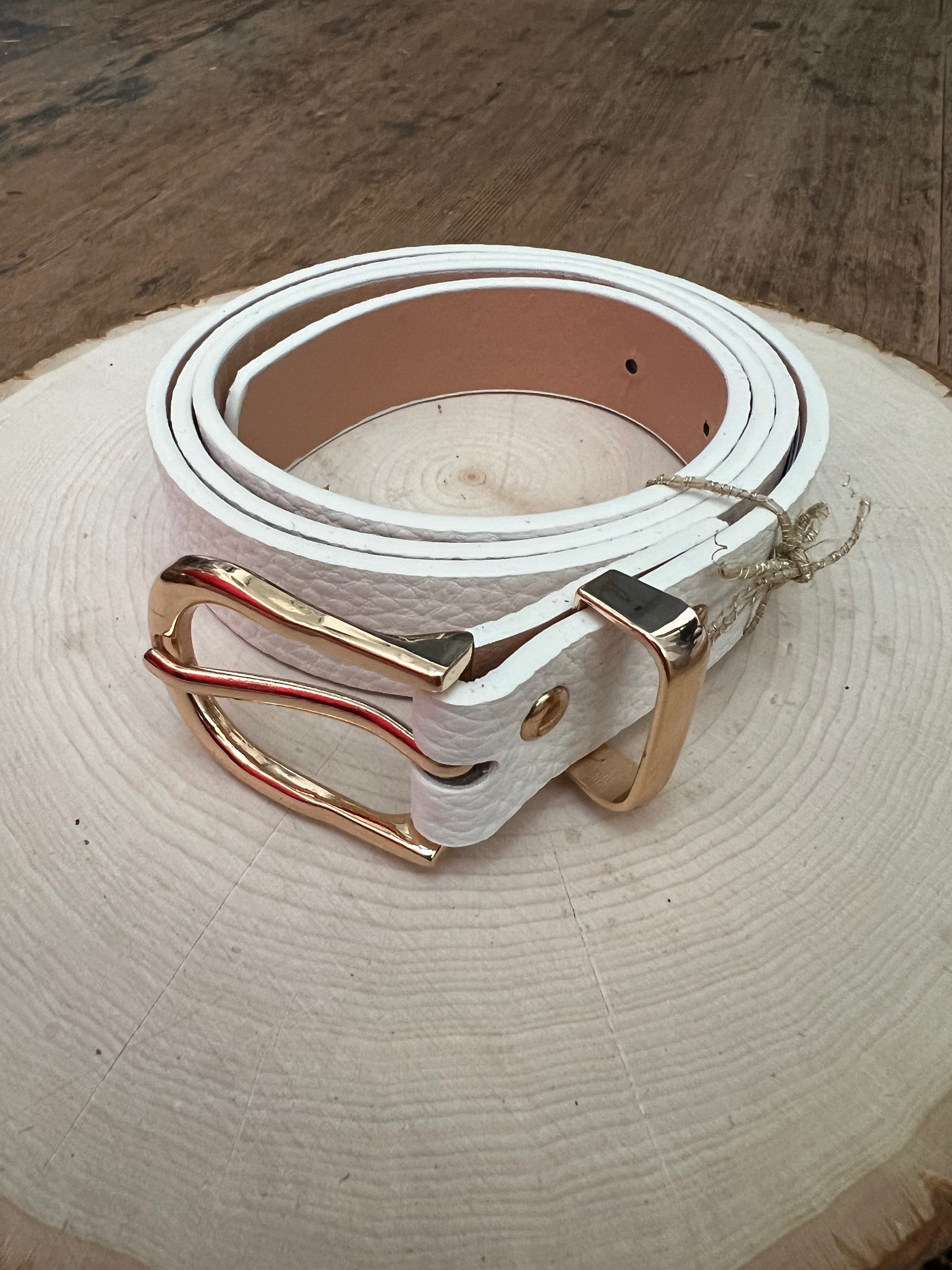 White Mini Belt