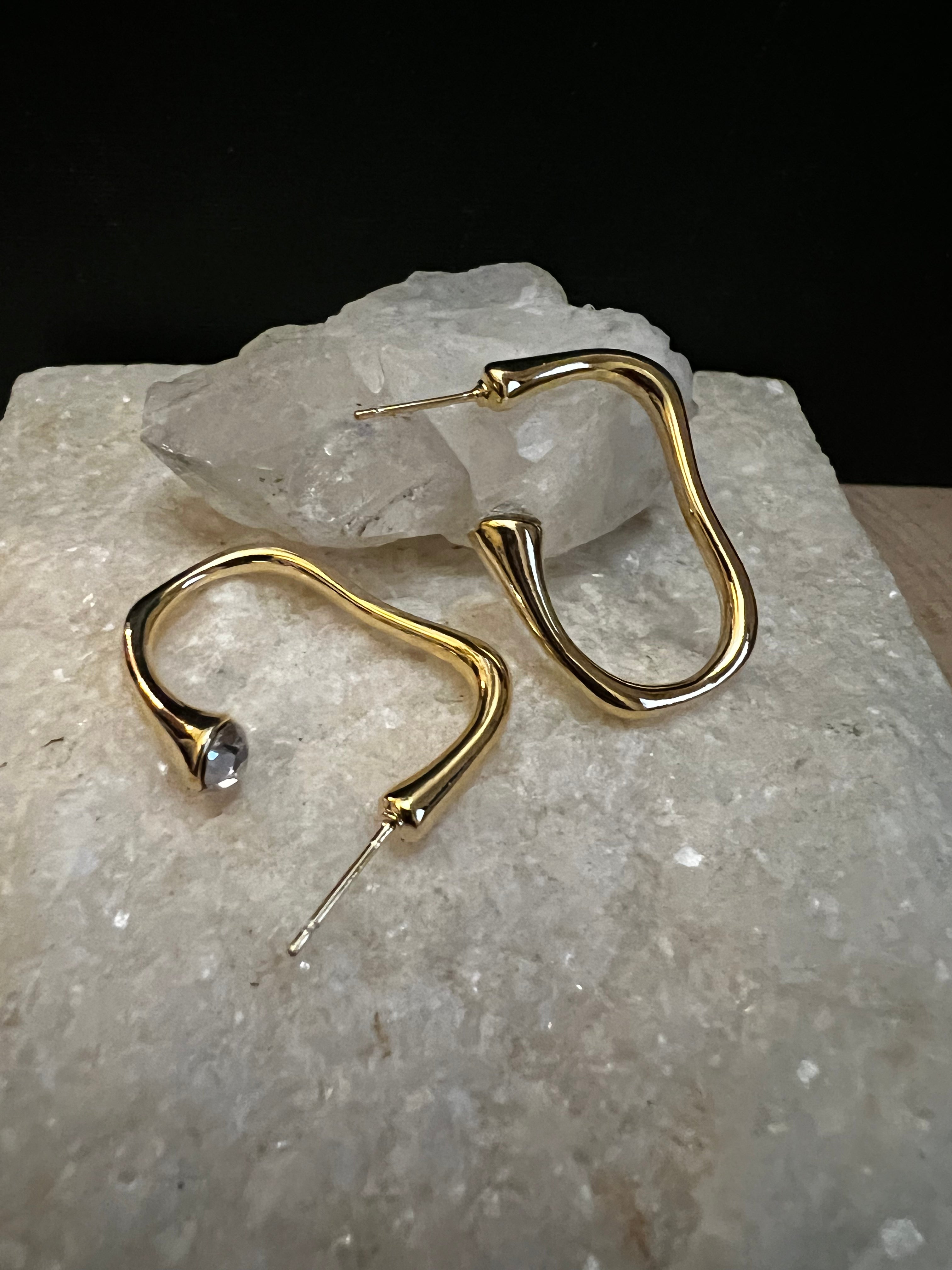 Woo Diamond Hoops