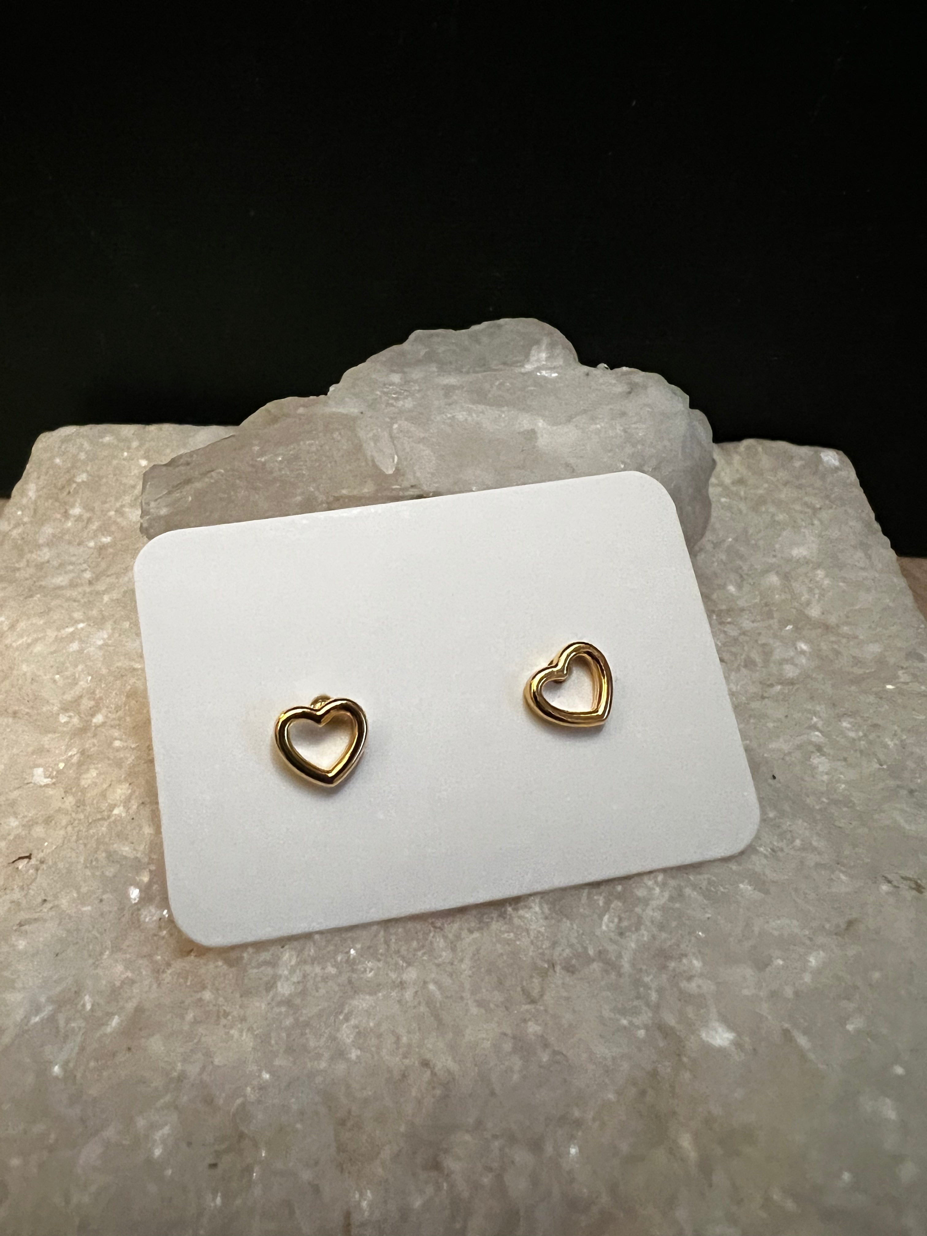 Mini Open Heart Studs
