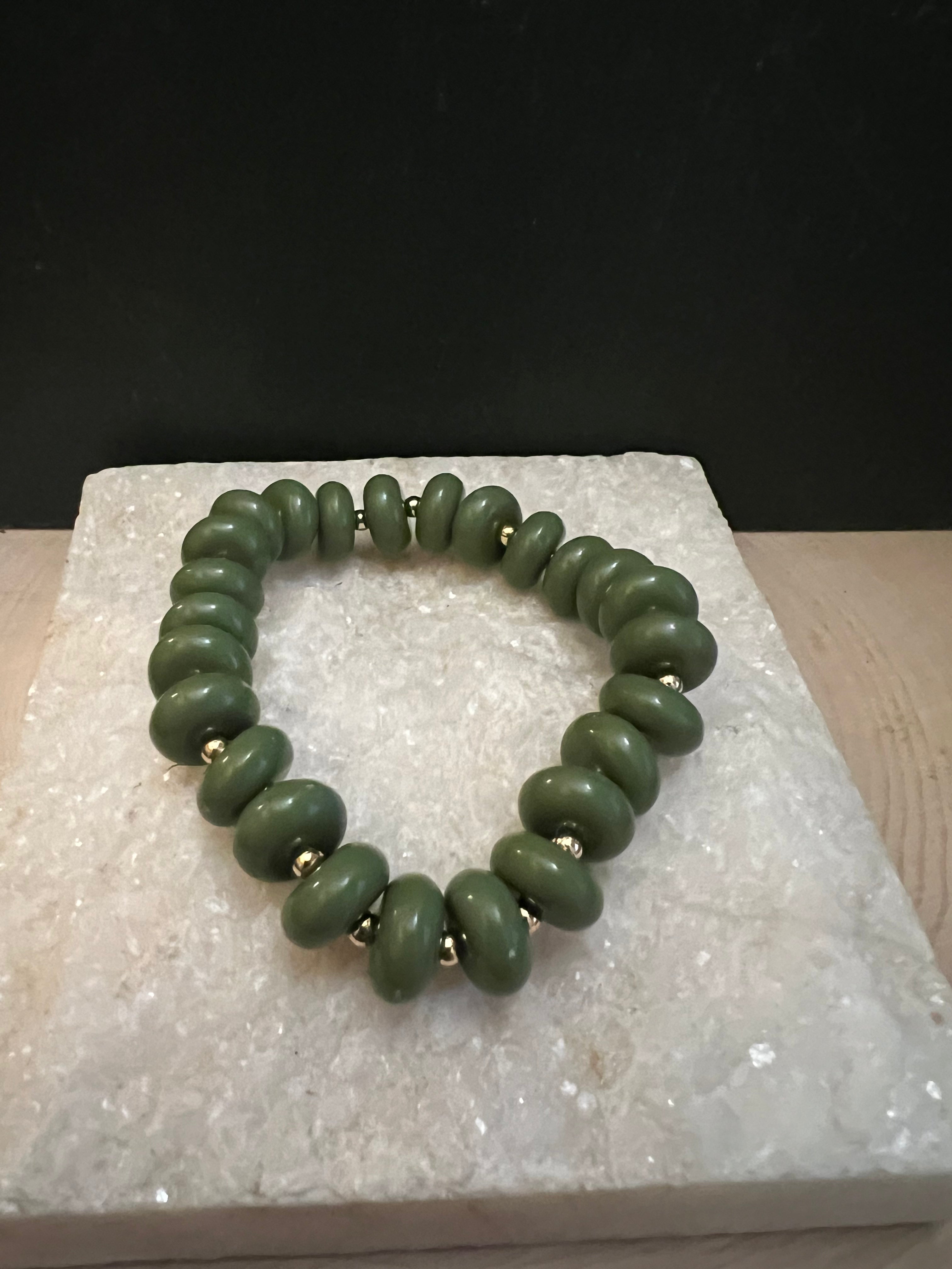 Green Bead Bracelet