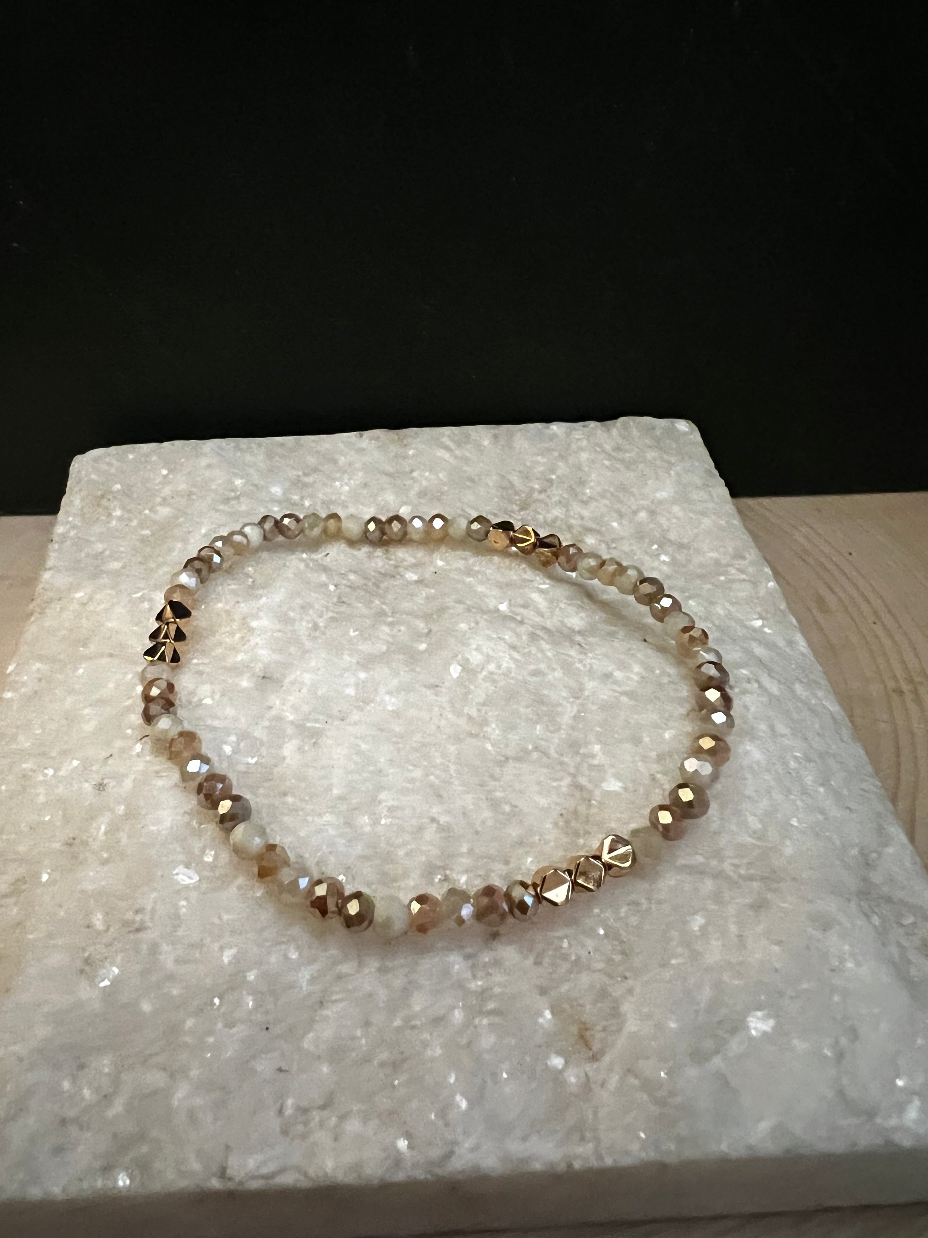 Sparkle Natural Bead Bracelet